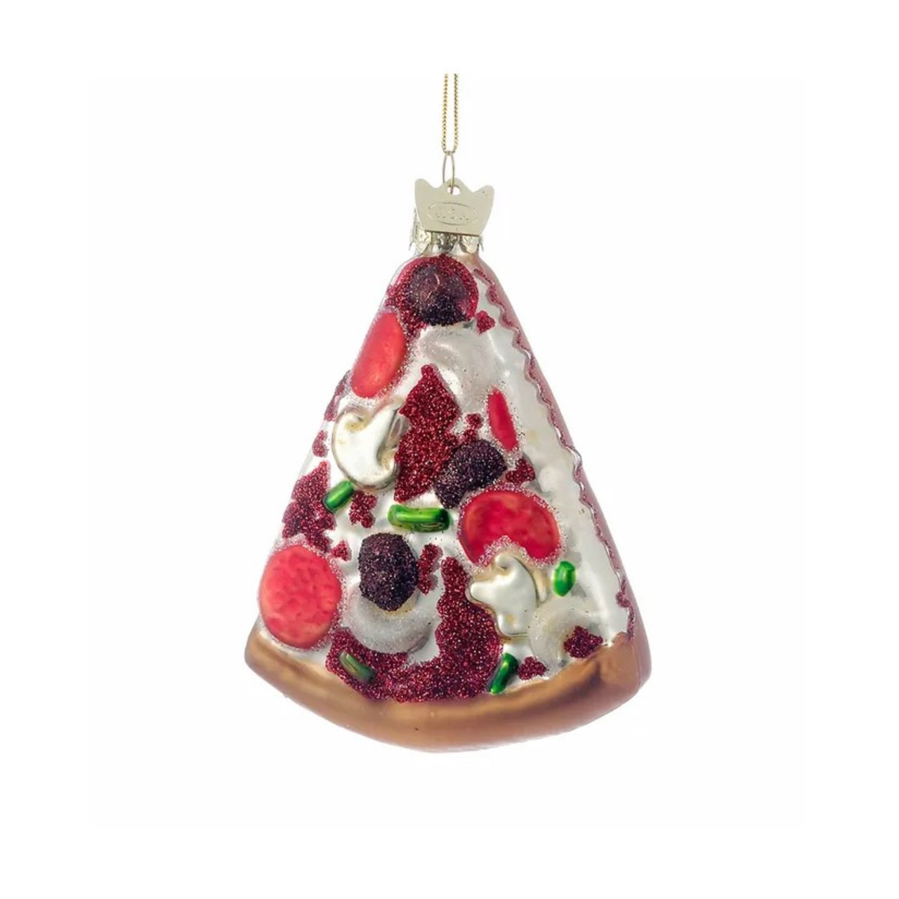 Kurt Adler Noble Gems Pizza Slice Ornament