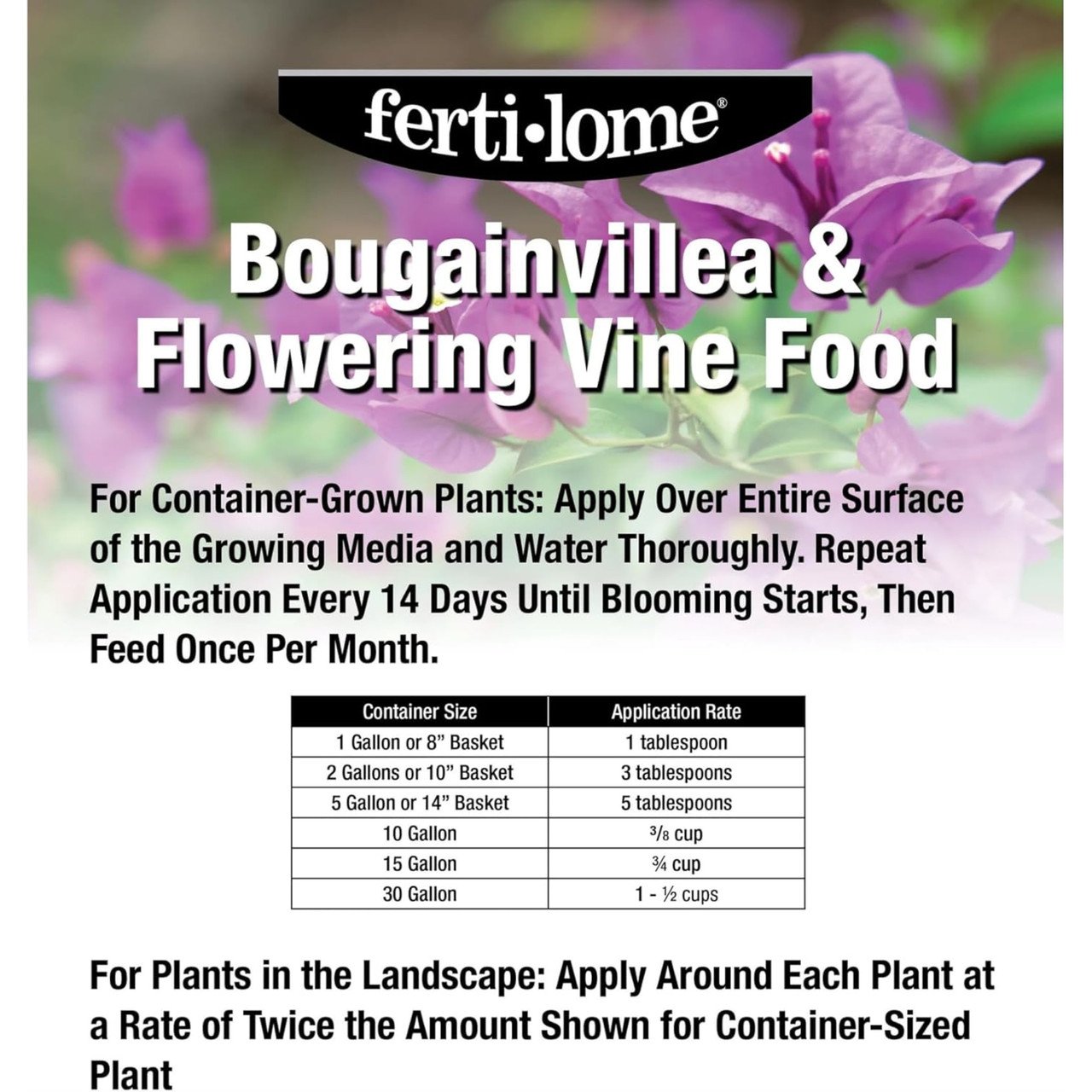 Fertilome 17-7-10 Bougainvillea & Flowering Vine Food - 3.25 lb.