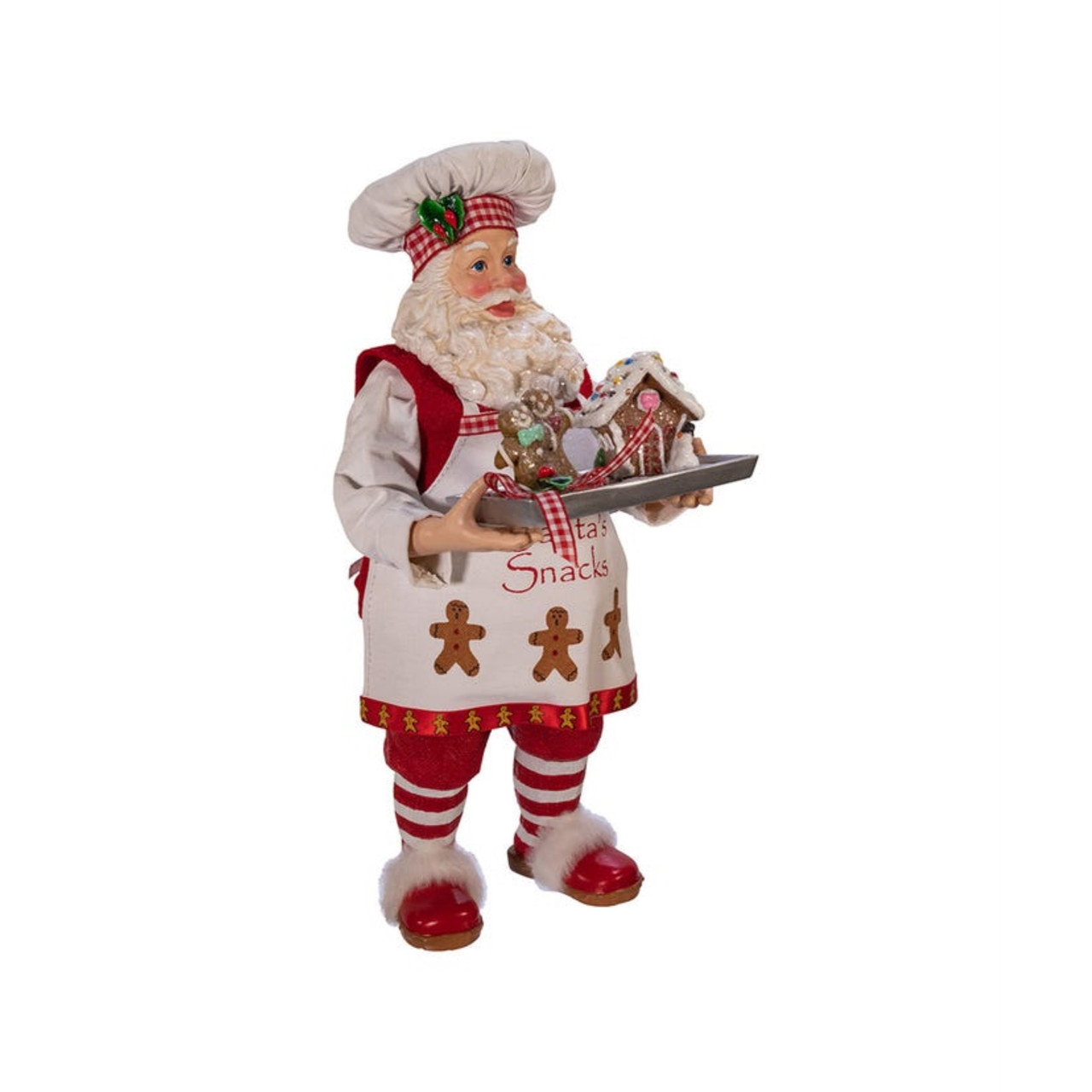 Kurt Adler Fabriché Gingerbread Chef Santa Figurine