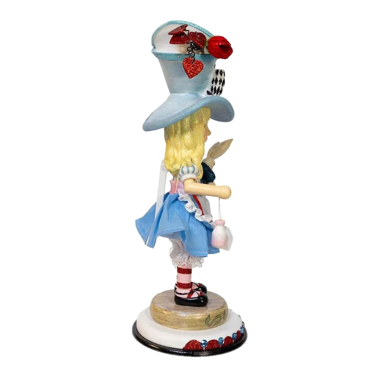 Kurt Adler Wooden Hollywood Nutcracker, Alice in Wonderland - Thumbnail 3