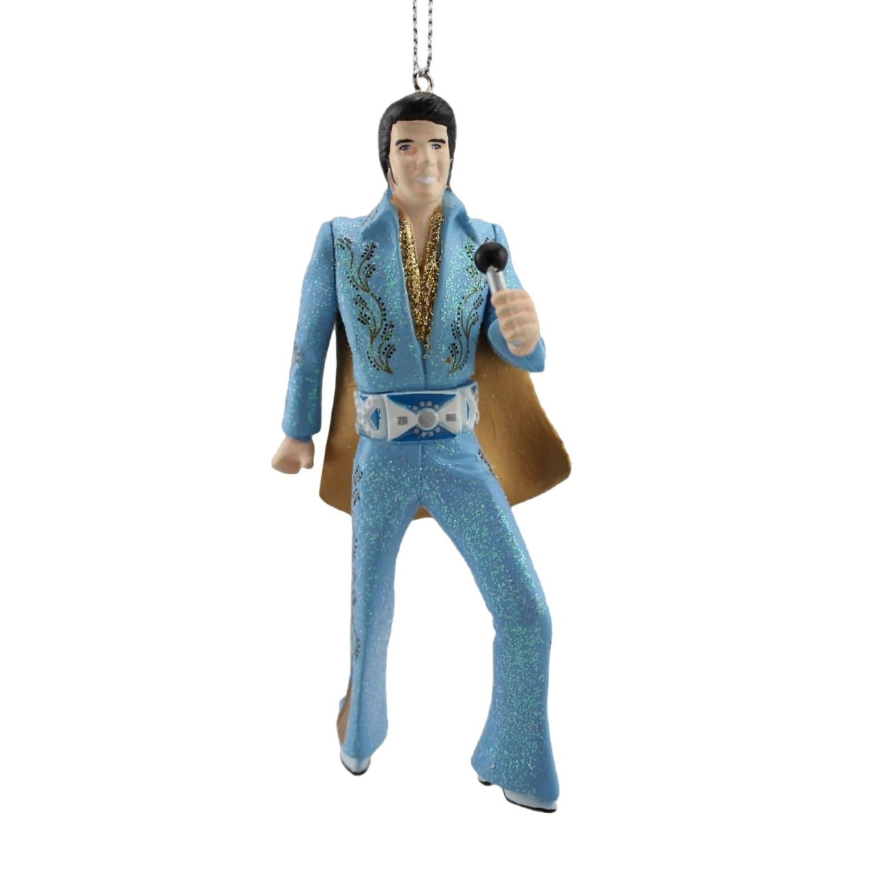 Elvis Presley - Elvis in Eagle Suit with Blue Cape Ornament