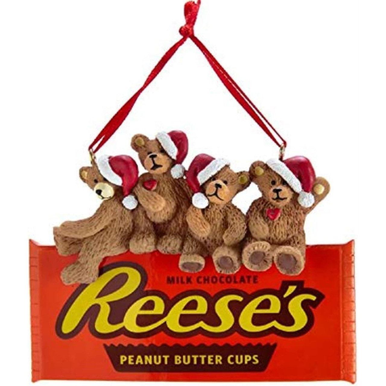 Kurt Adler Hershey Bears on Reese's Chocolate Ornament - Thumbnail 2