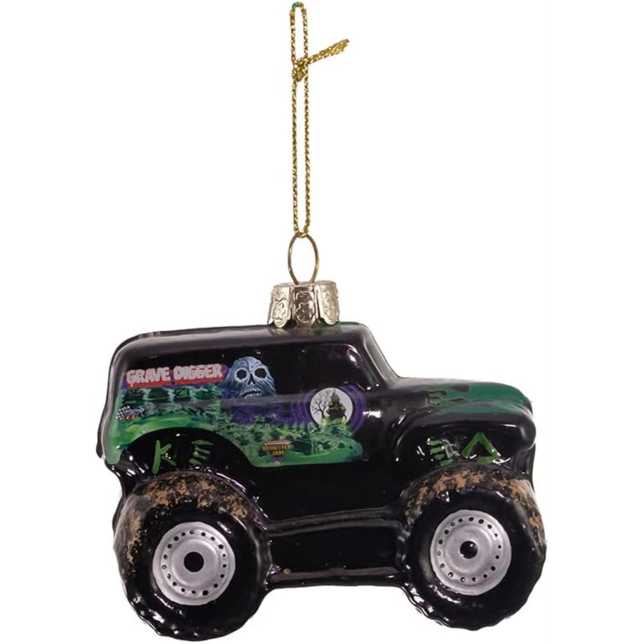 Kurt Adler Monster Jam Grave Digger Glass Ornament - Thumbnail 3