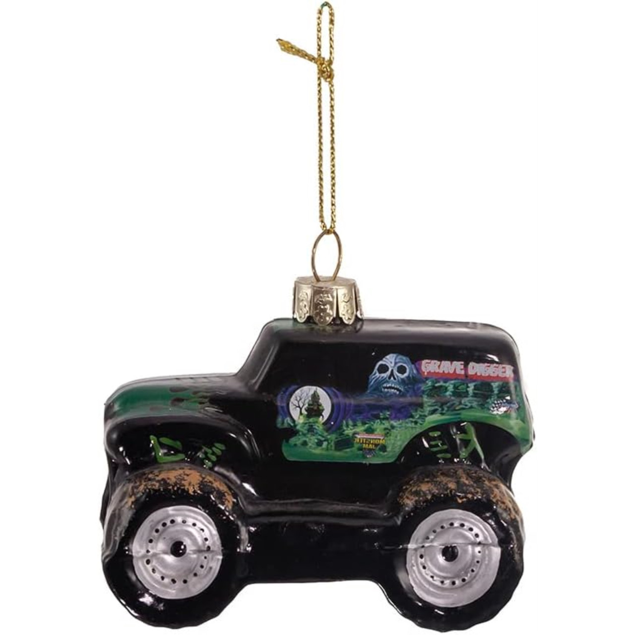 Kurt Adler Monster Jam Grave Digger Glass Ornament - Thumbnail 2