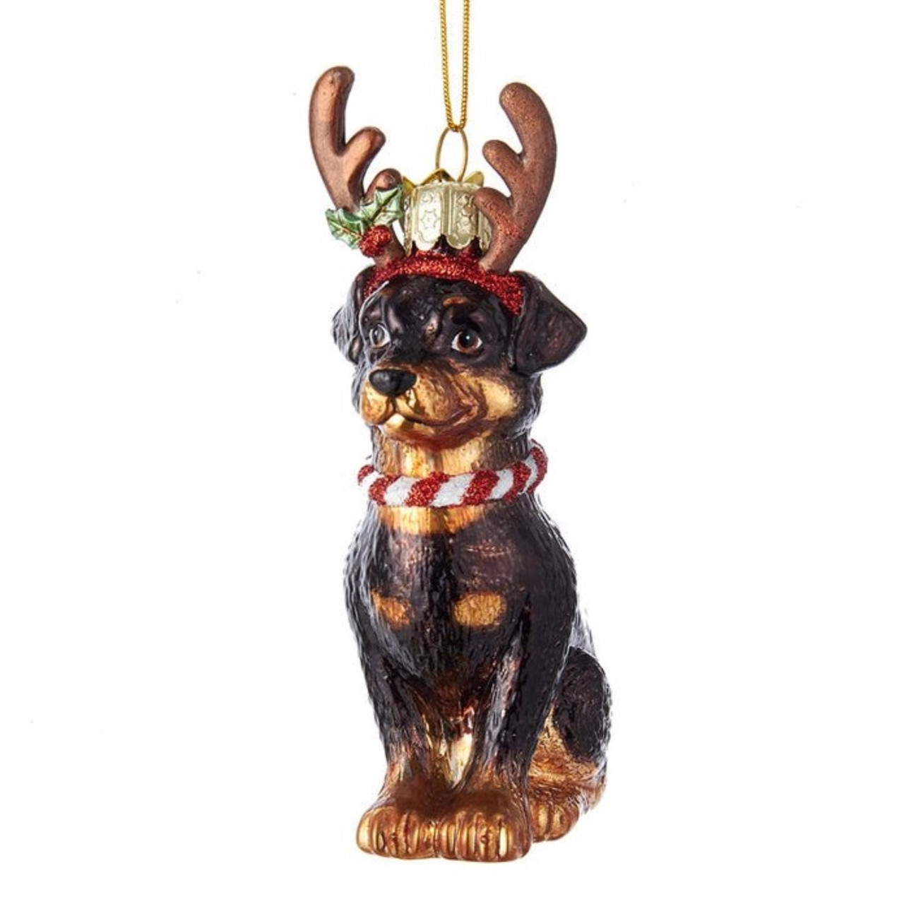 Kurt Adler Noble Gems Ornament Rottweiler - Thumbnail 3