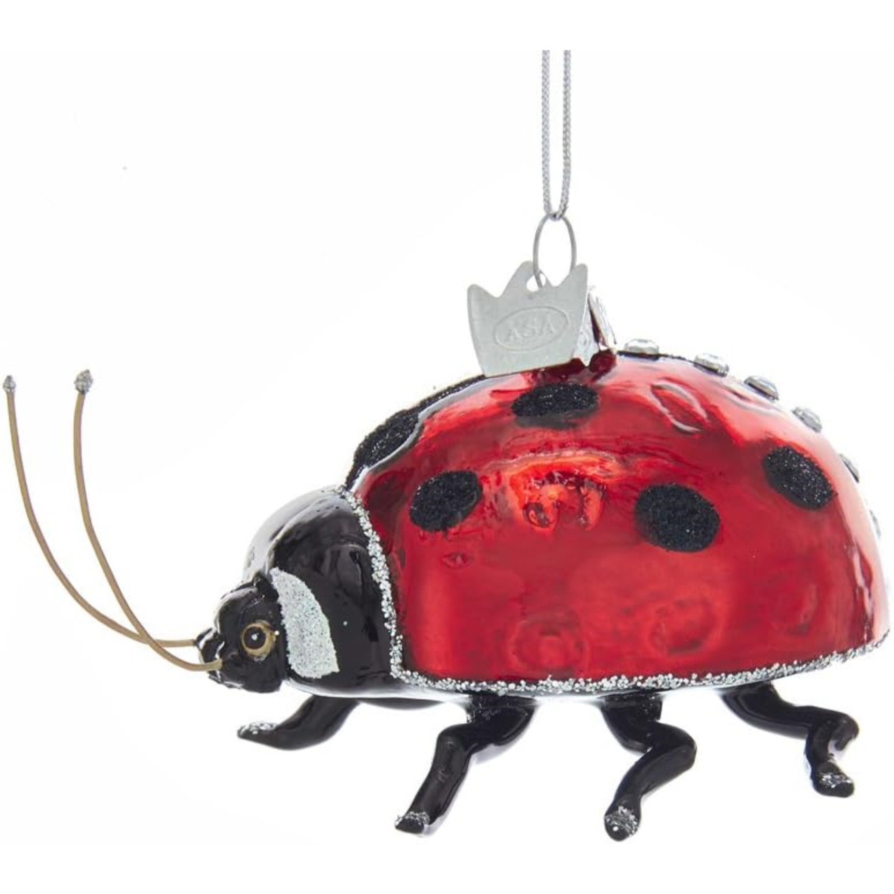 Kurt Adler Noble Gems Ladybug Ornament