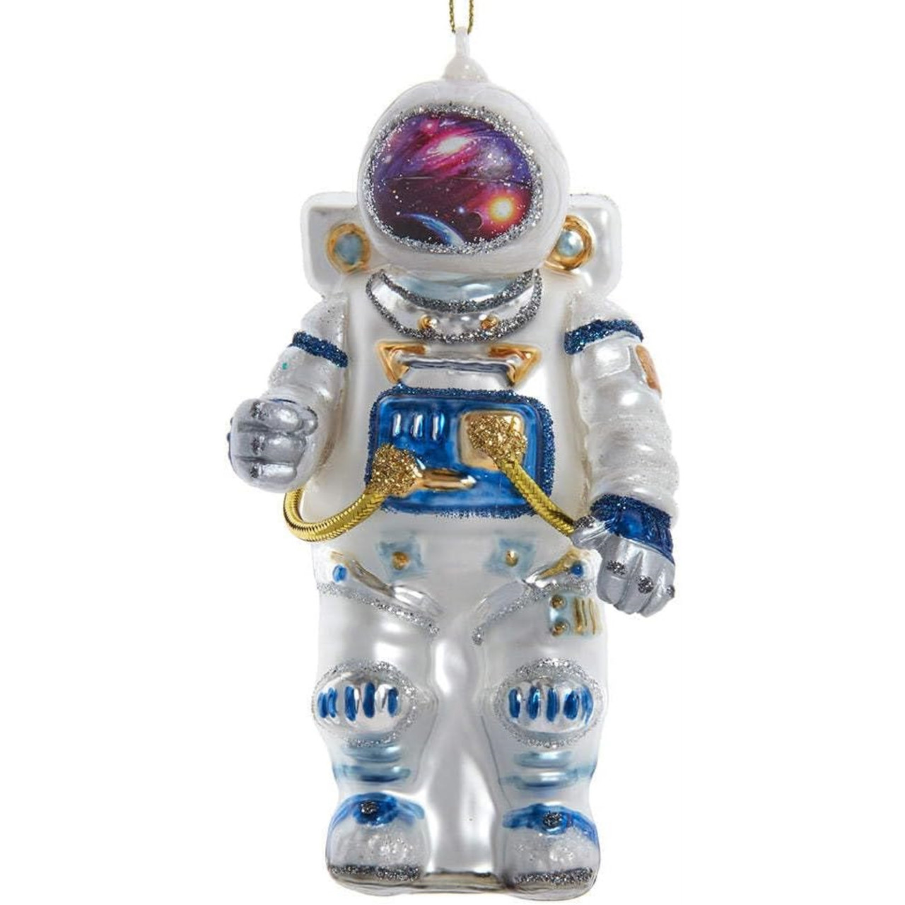 Kurt Adler Glass Ornament for Christmas Tree, Astronaut - Thumbnail 2