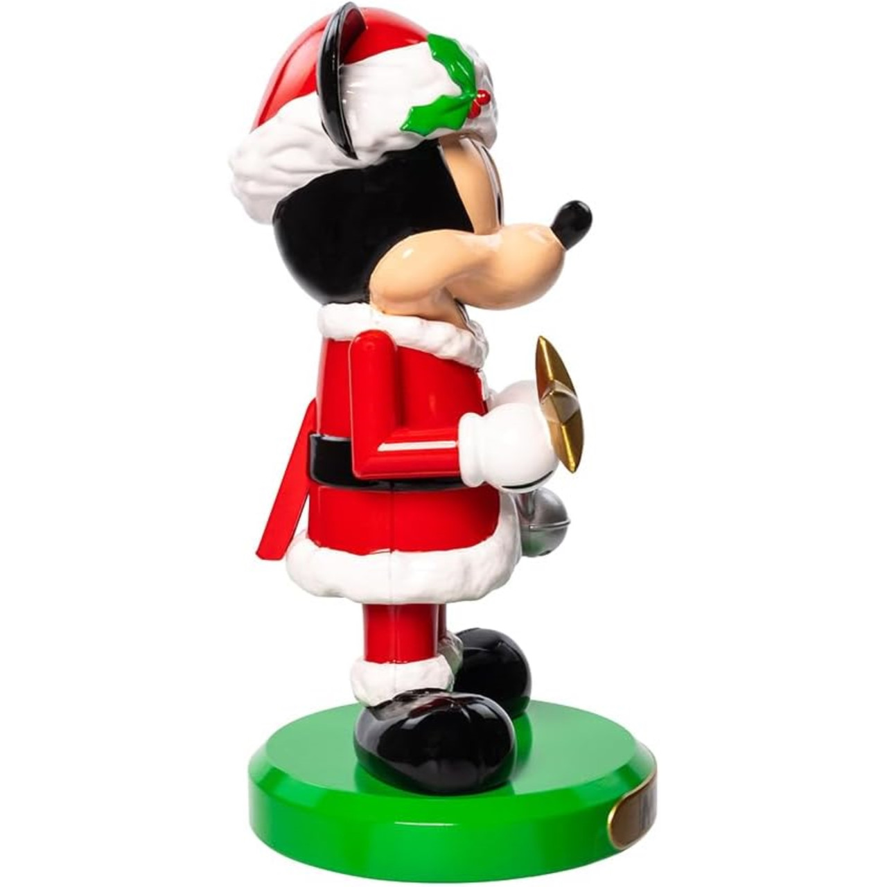 Kurt Adler Plastic Nutcrackers, Mickey Mouse Holding Gold Star & Silver Disney Ornament