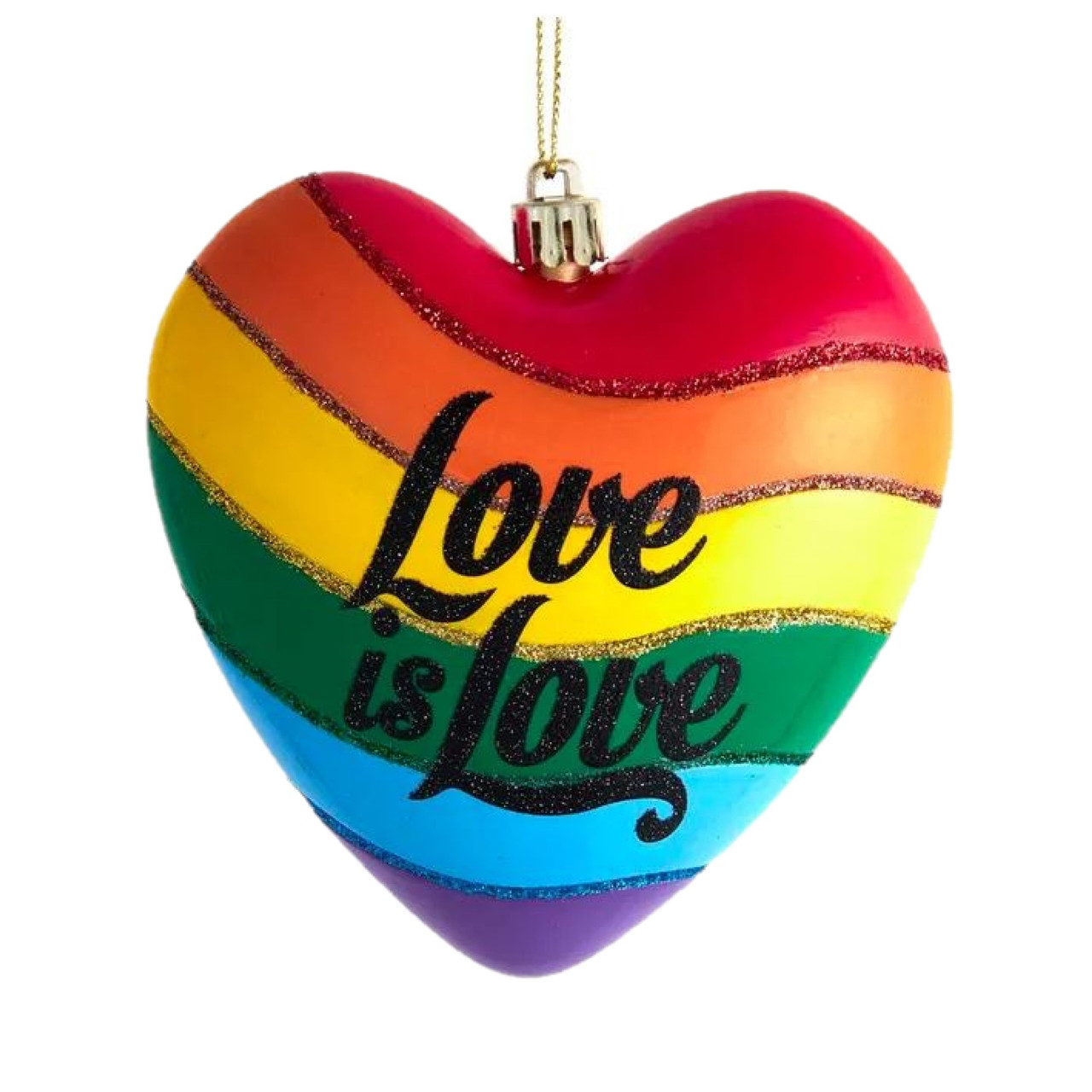 Kurt Adler Pride Heart Ornament - Thumbnail 2