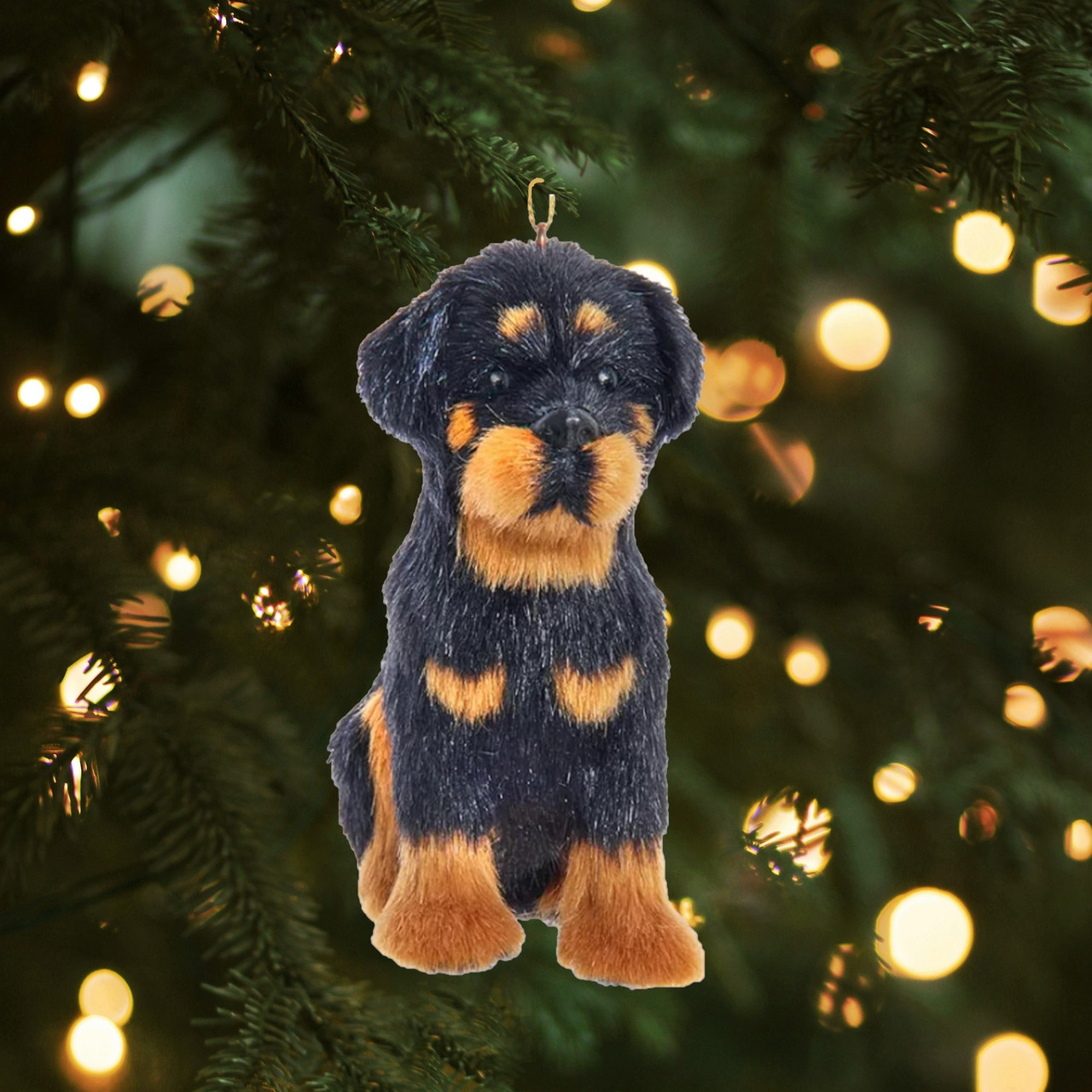 Kurt Adler Rottweiler Dog Ornament - Thumbnail 4