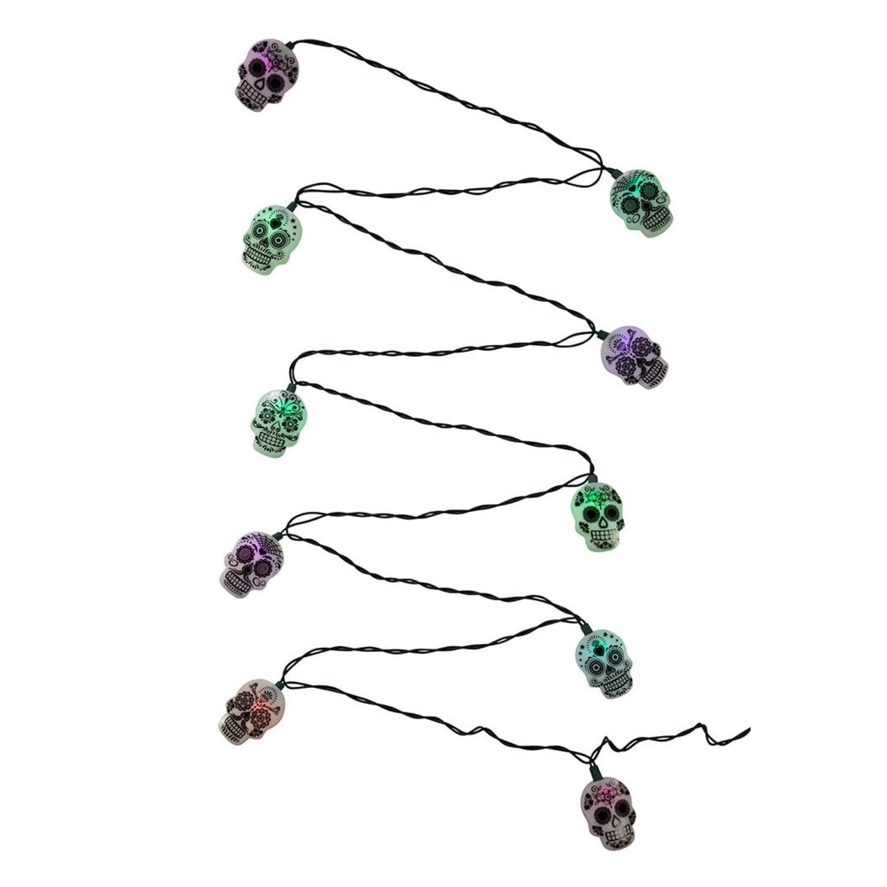 Kurt Adler Sugar Skull Light Set - Thumbnail 2