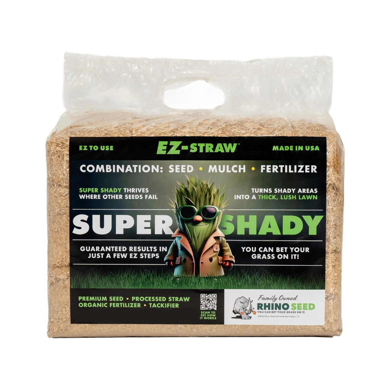 EZ-STRAW Grass Seed, Mulch and Fertilizer