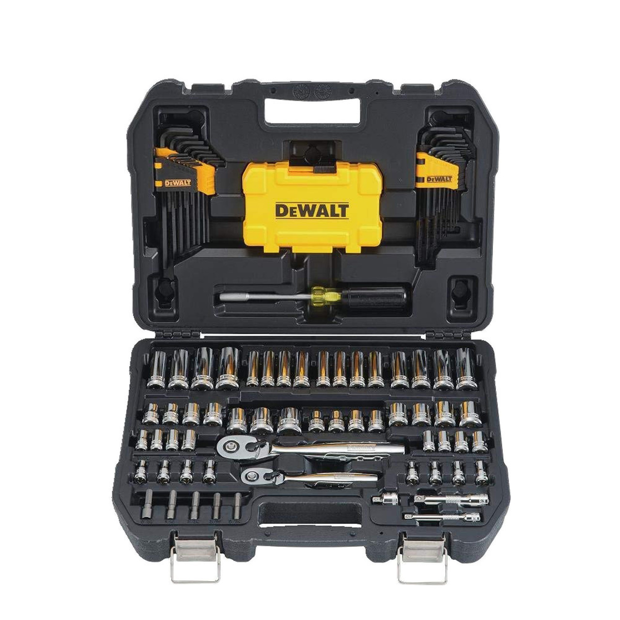 DeWalt Mechanics Chrome Tool and Socket Set, 108 Piece