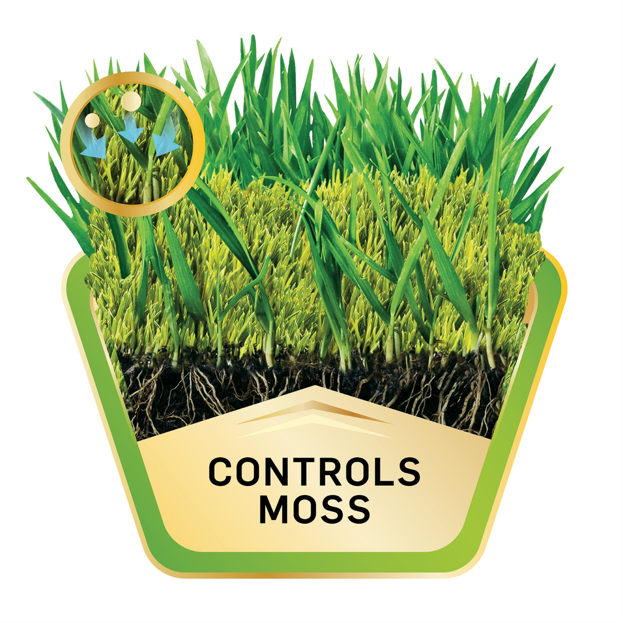 Scotts MossEX ReadytoUse Control Moss Control For Lawns, 5M (18lb