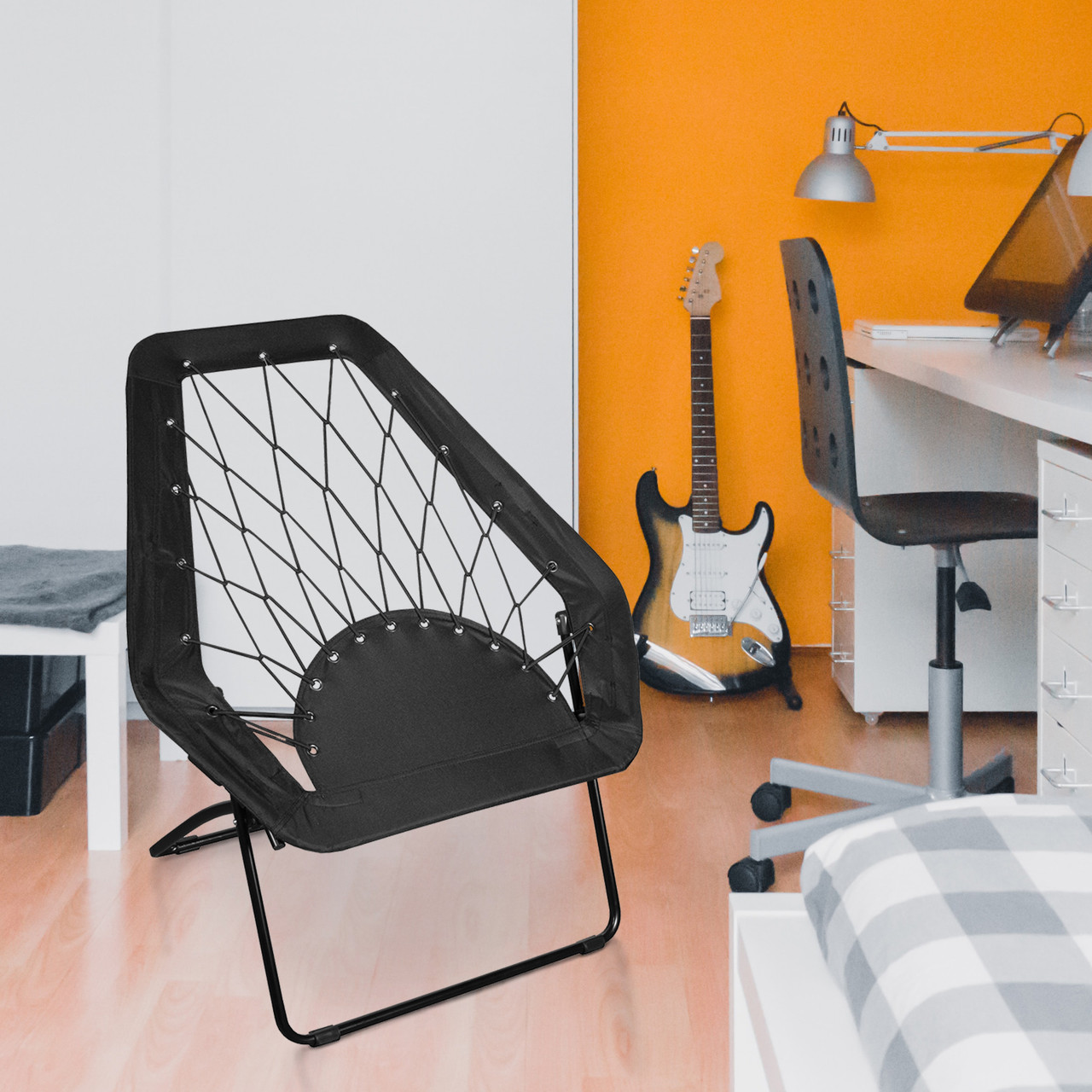 hex bungee chair black