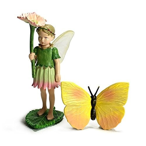 Flower Fairies Secret Garden Daisy Fairy w/ Butterfly - Esbenshades