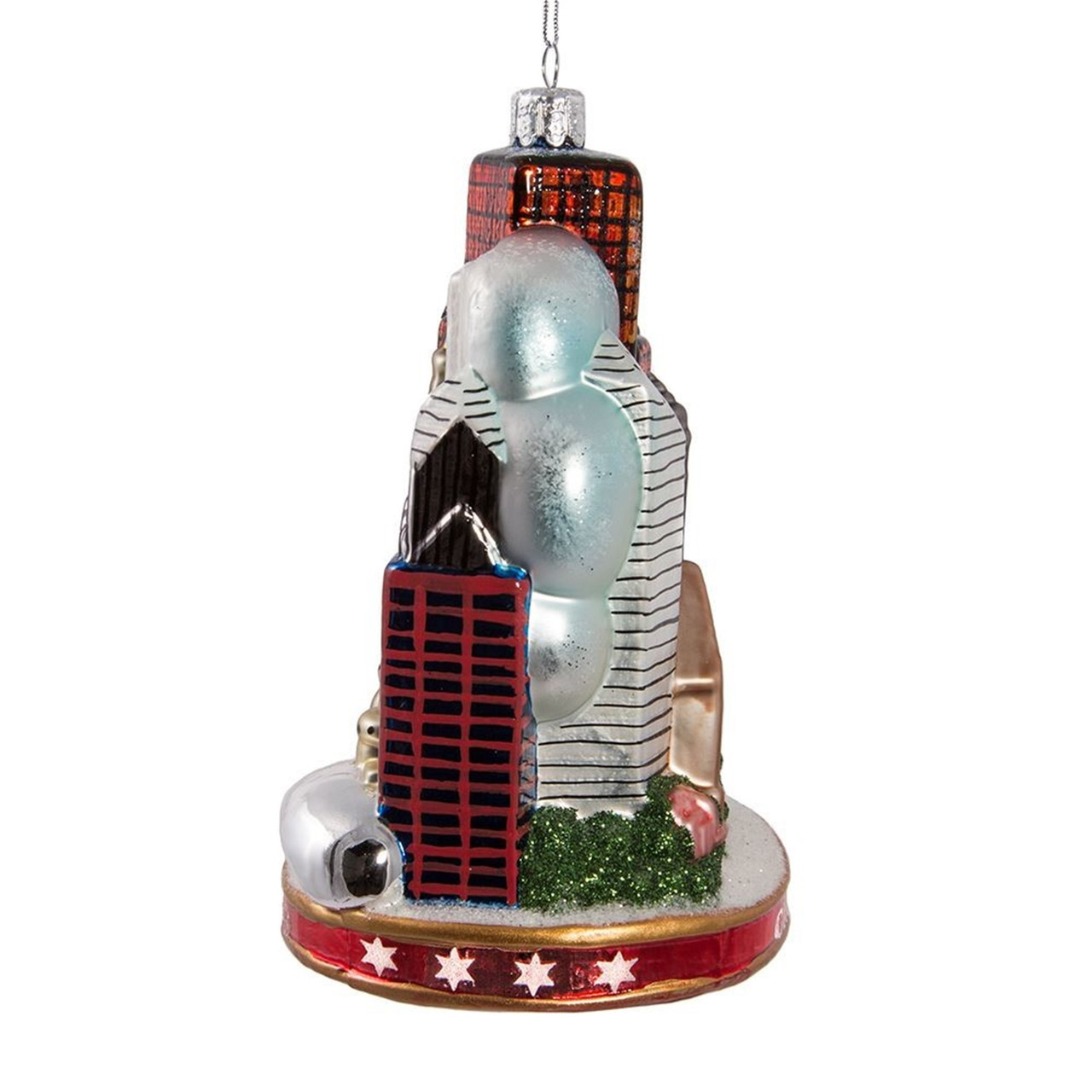 Kurt Adler Glass Chicago City Ornament