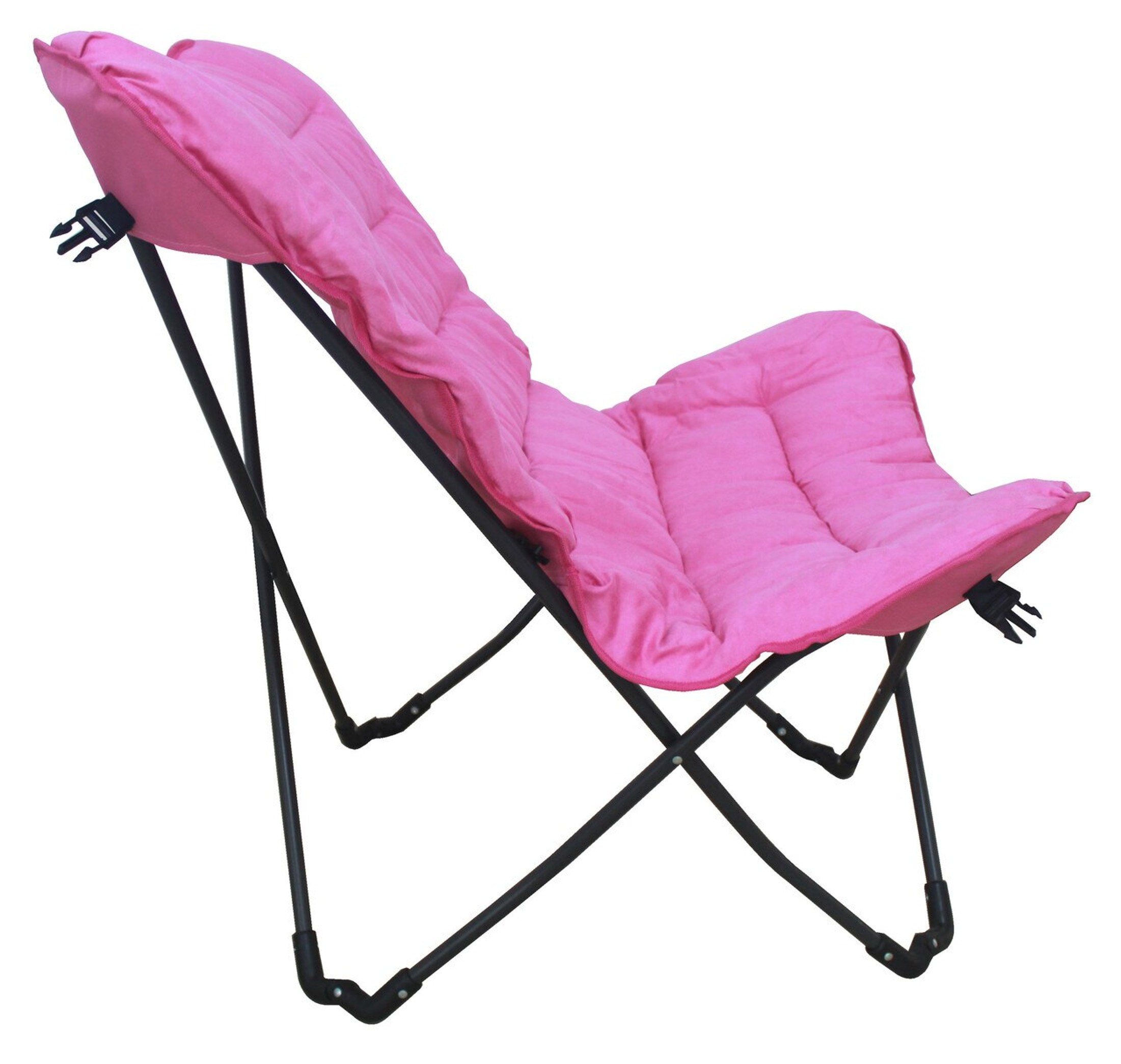 Zenithen Limited Pink Butterfly Folding Chair - Great Bedrooms, Rec-rooms, etc.