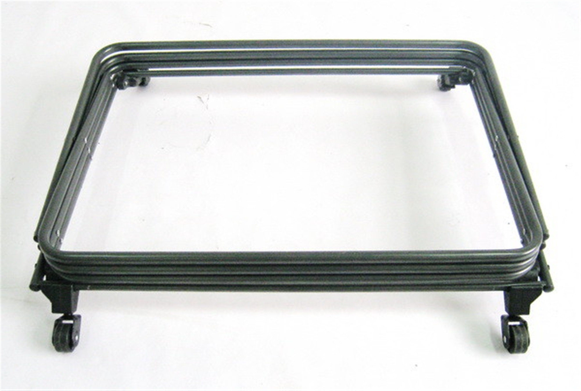 Zenithen 4-Shelf Folding Rack with Wheels – Kitchen, Pantry & Home Storage, Gray