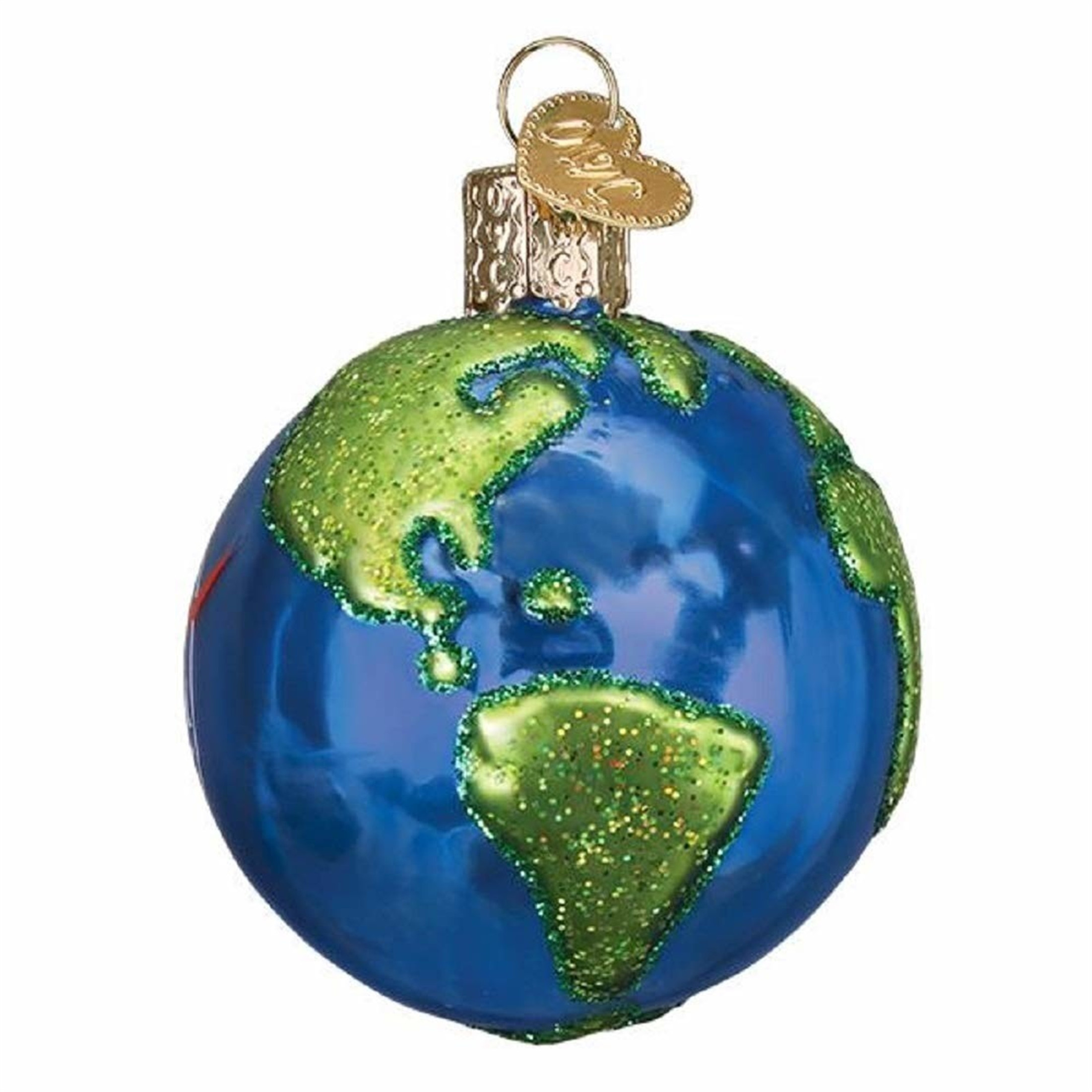 Old World Christmas Glass Blown Ornament for Christmas Tree, NASA Earth