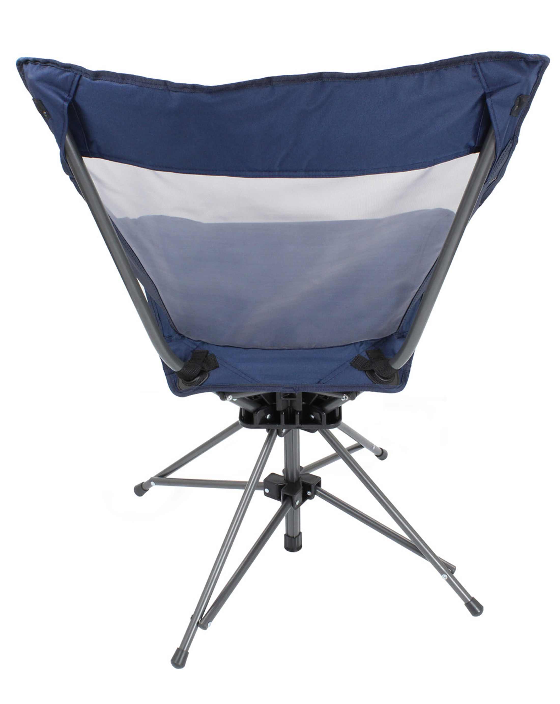 Zenithen Limited Swivel Folding Chair, Navy Color With Mesh Back Cool Seating