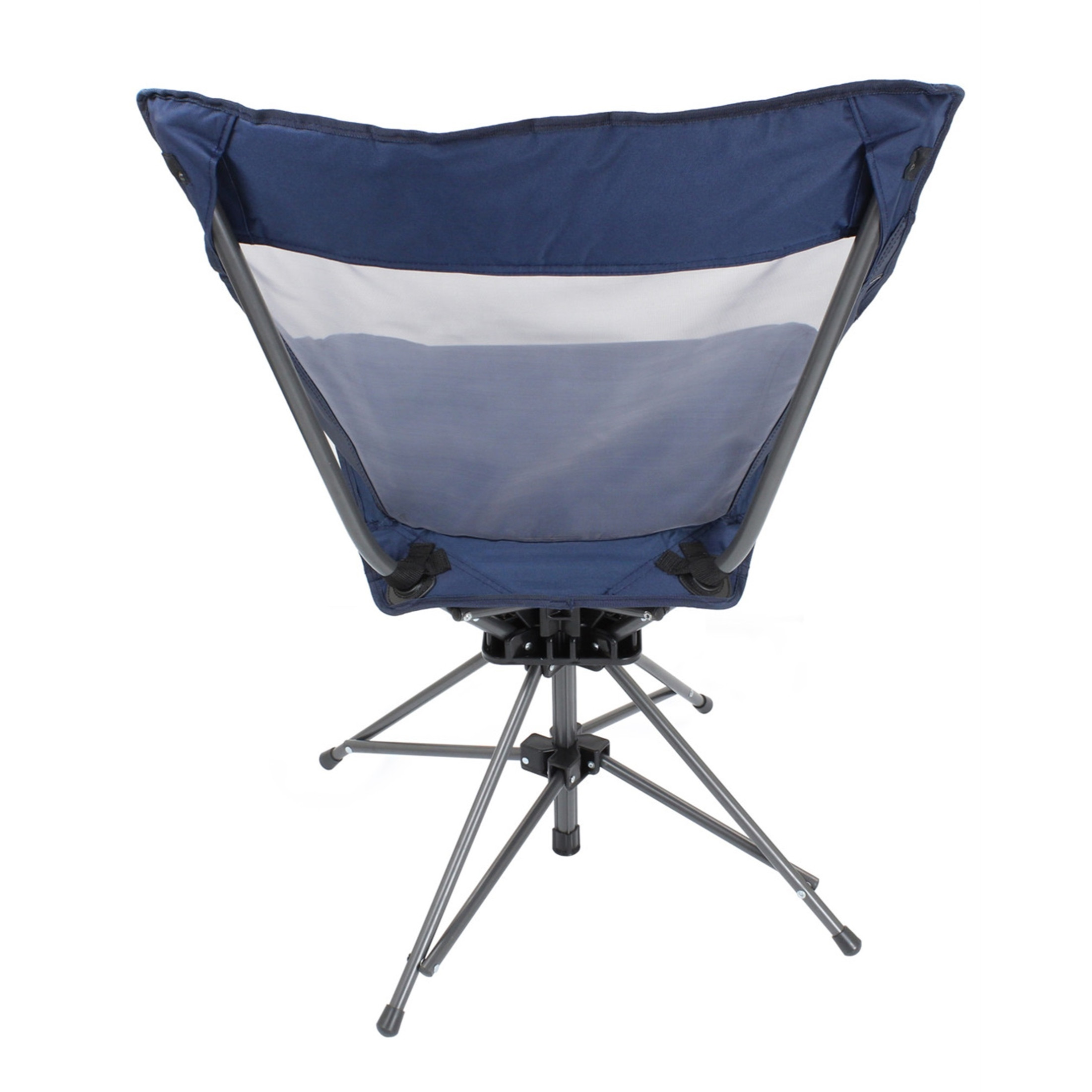 Zenithen Limited Portable Swivel Mesh Folding Chair, Navy (225lb Capacity)