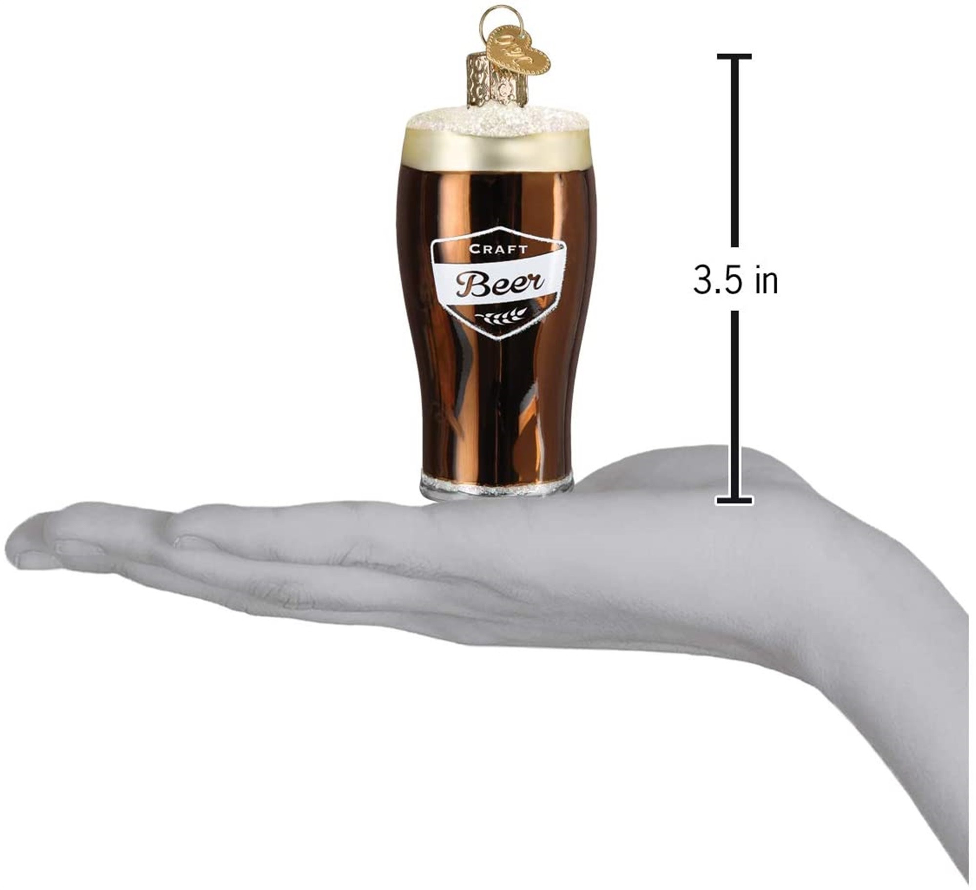 Old World Christmas Blown Glass Ornament for Christmas Tree, Craft Beer