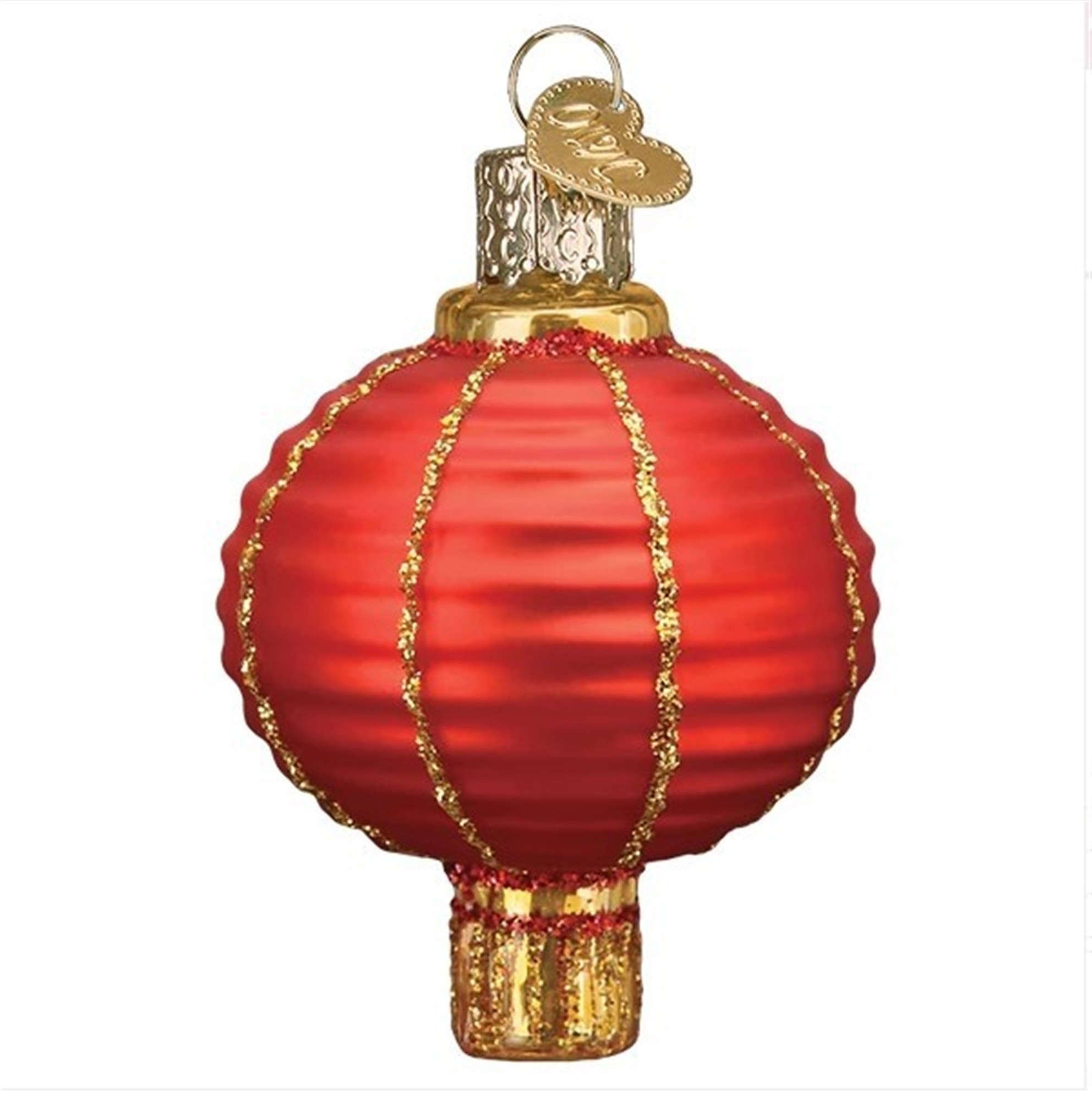 Old World Christmas Glass Blown Ornament for Christmas Tree, Chinese Lantern Tree