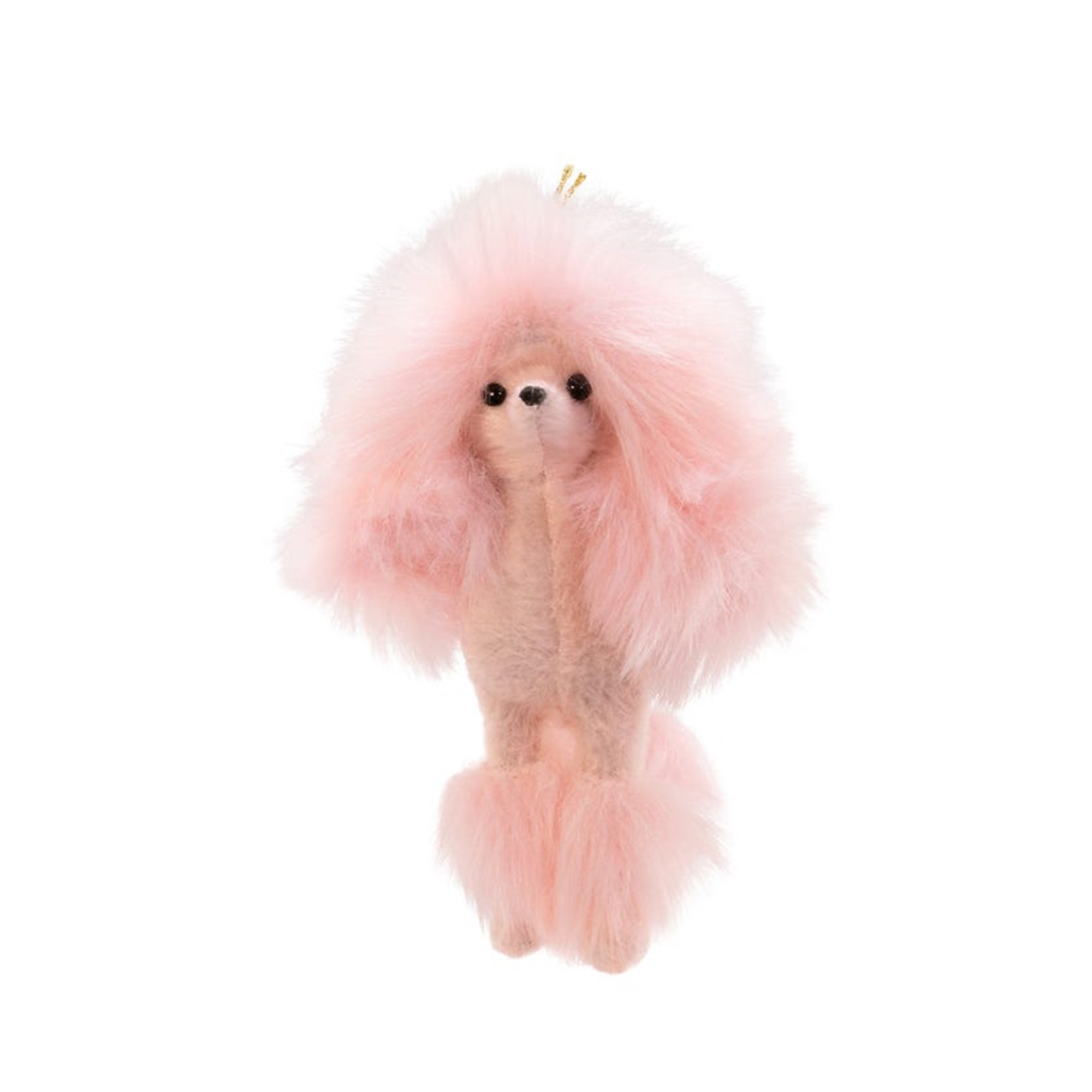 Kurt Adler Plush Ornament for Christmas Tree, Pink Poodle