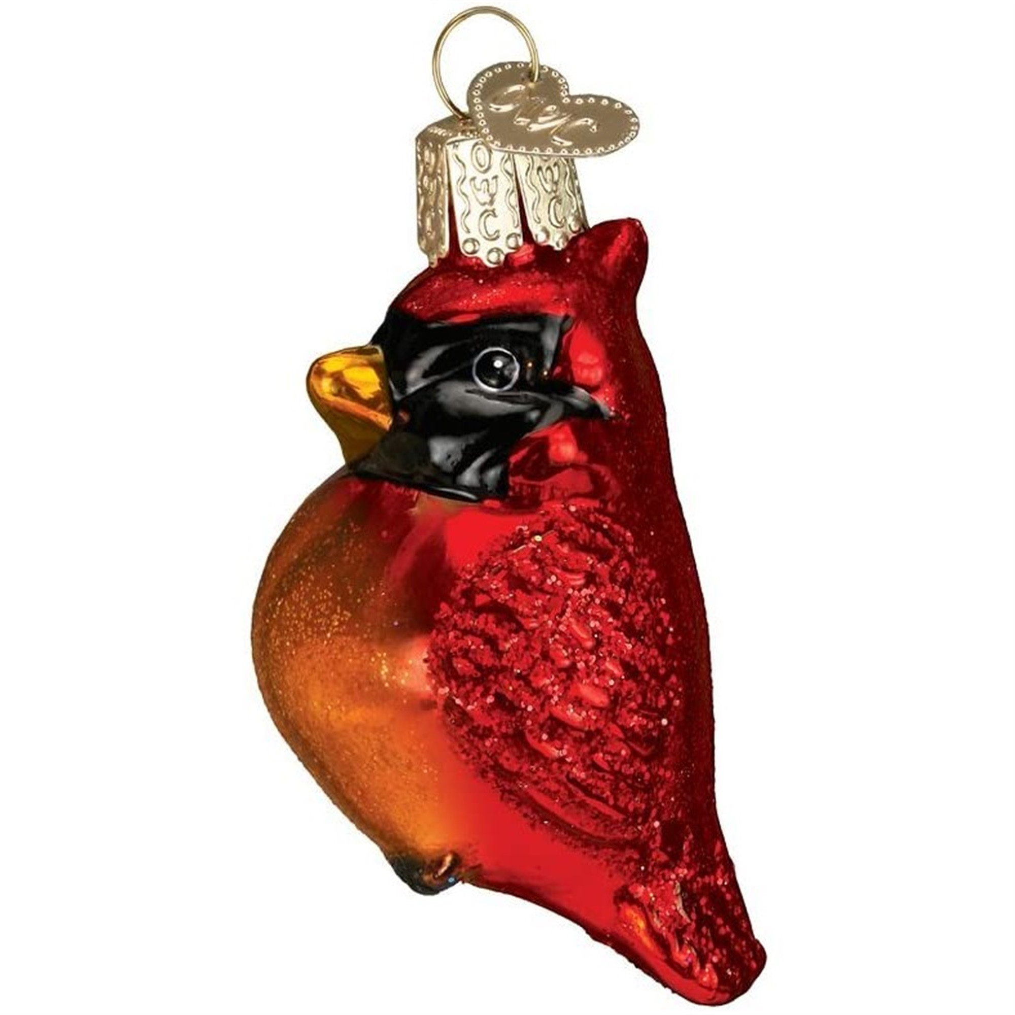 Old World Christmas Blown Glass Ornament for Christmas Tree, Mini Cardinal