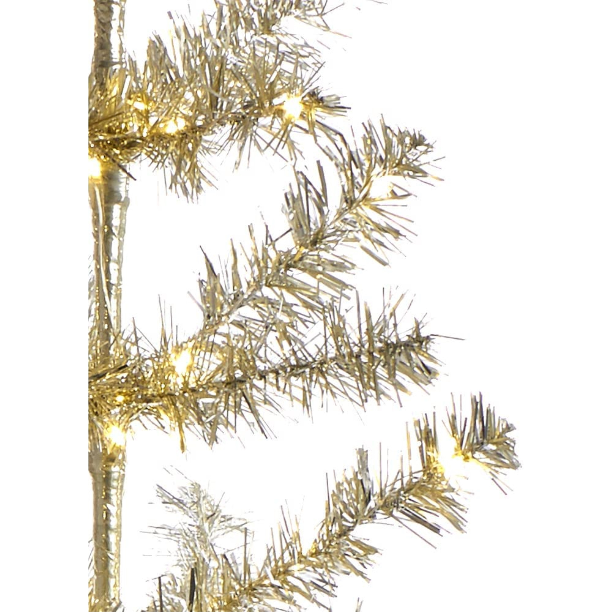 Kurt Adler Battery Operated Pre-Lit Christmas Tree, Silver, 36-Inch
