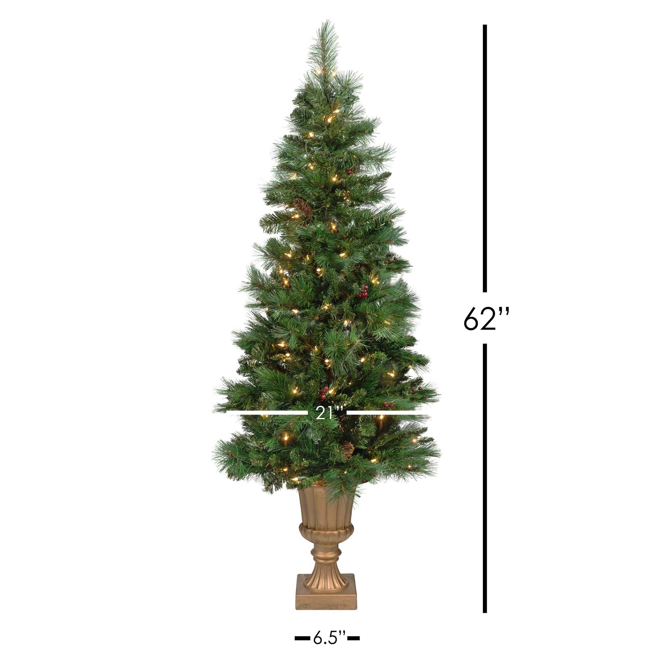 General Foam Plastics Royal Mix Faux Art Tree, Christmas Decor, 5'