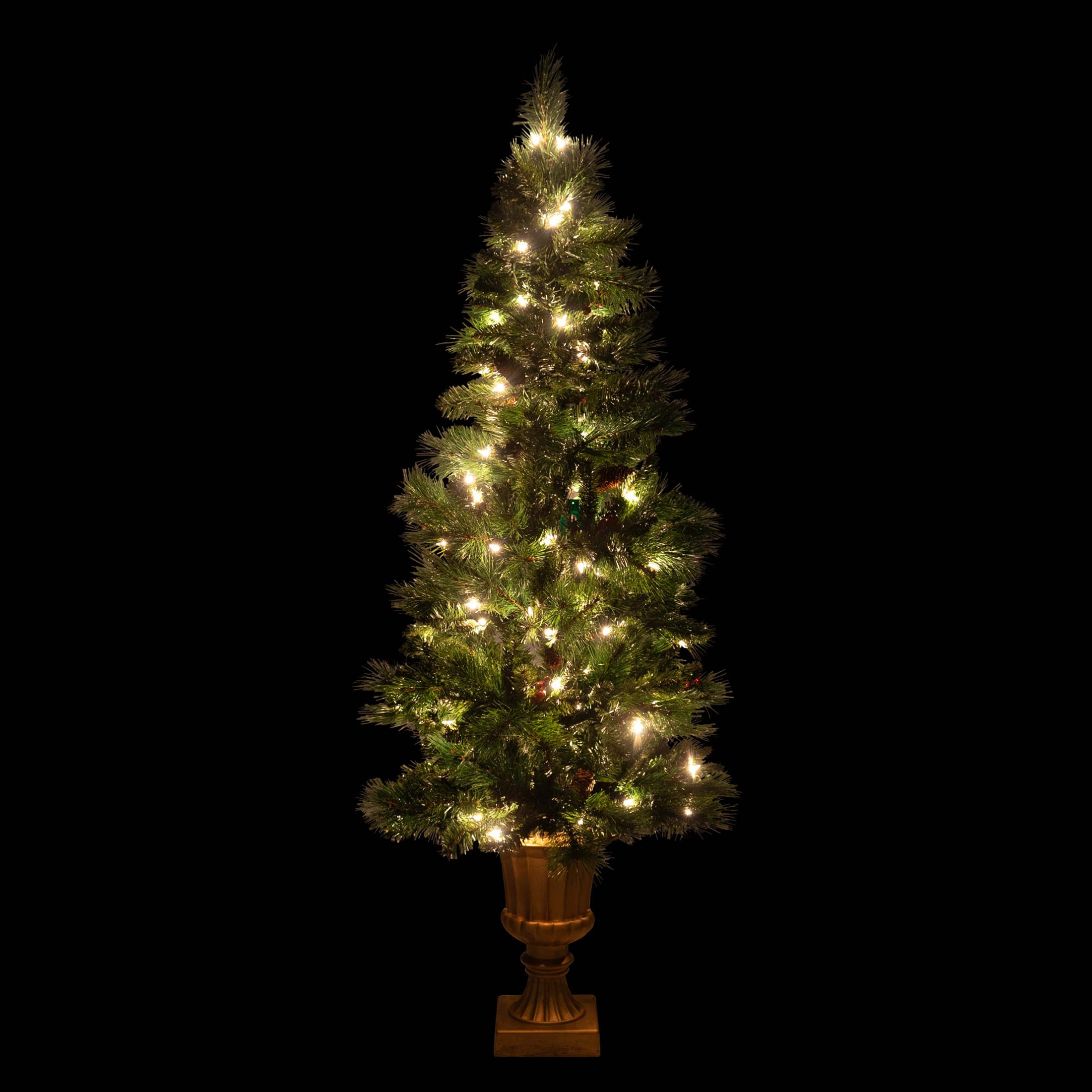 General Foam Plastics Royal Mix Faux Art Tree, Christmas Decor, 5'
