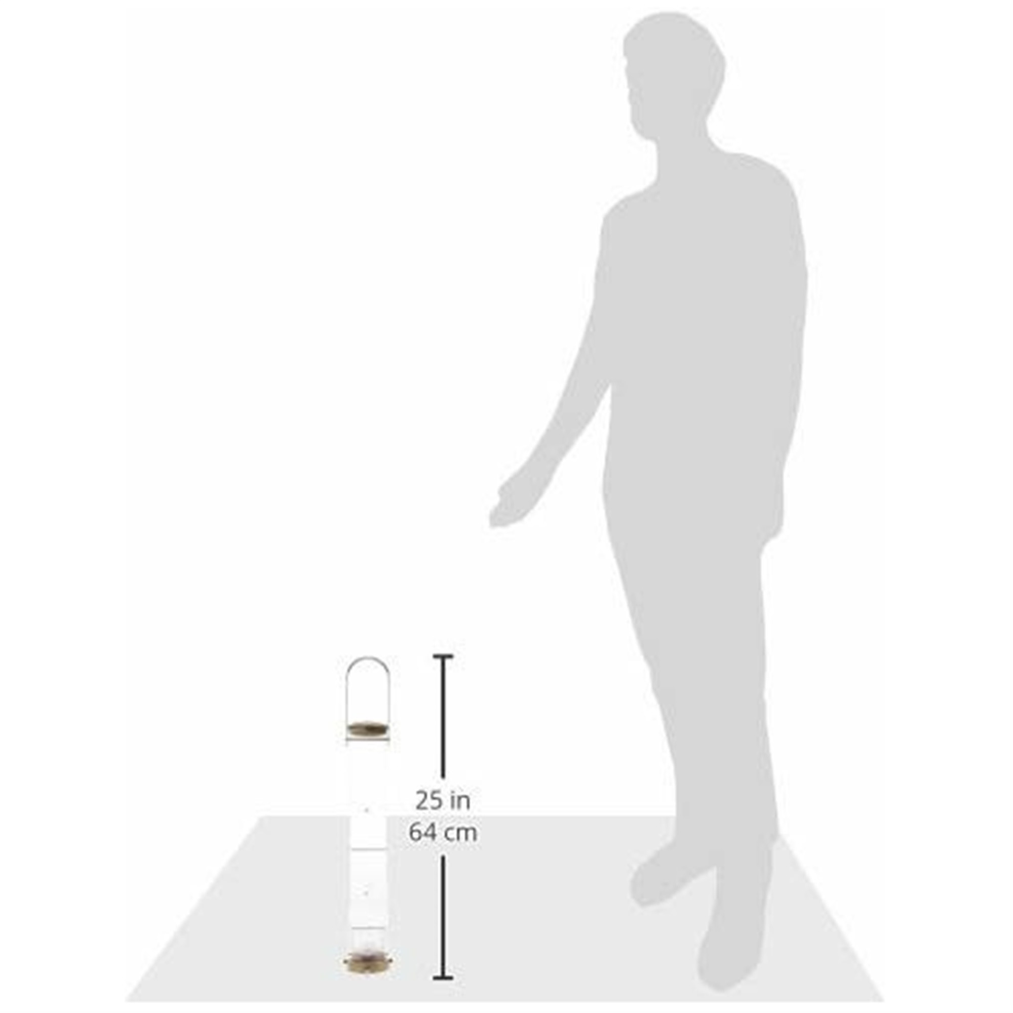 Aspects Quick-Clean Large Thistle Tube Feeder — Antique Brass Finish — 1.75 Qt Capacity