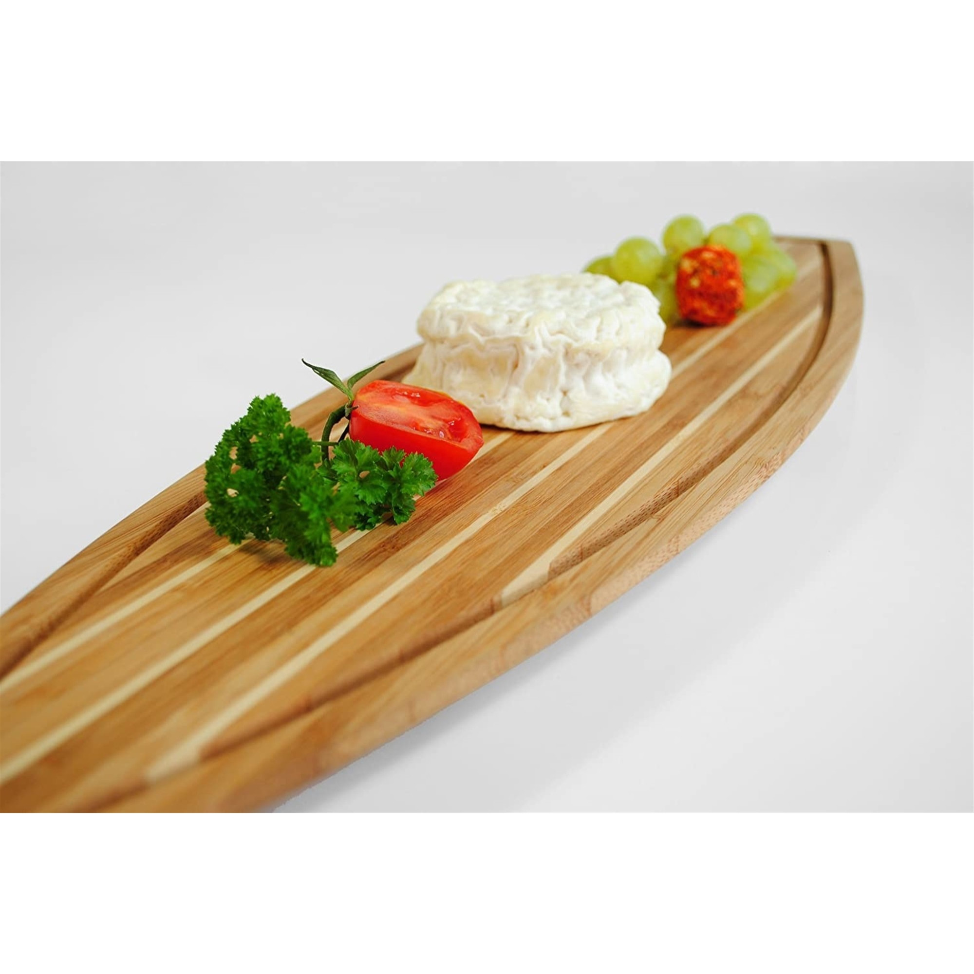 XXD Bamboo Skerry Cruiser Cutting Board – Maritime-Inspired Serving and Cheese Board | Caramelized & Oiled Bamboo, 24"