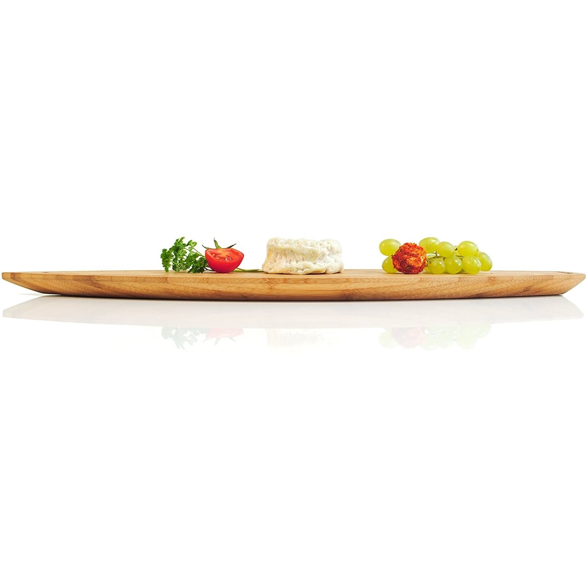 XXD Bamboo Skerry Cruiser Cutting Board – Maritime-Inspired Serving and Cheese Board | Caramelized & Oiled Bamboo, 24"