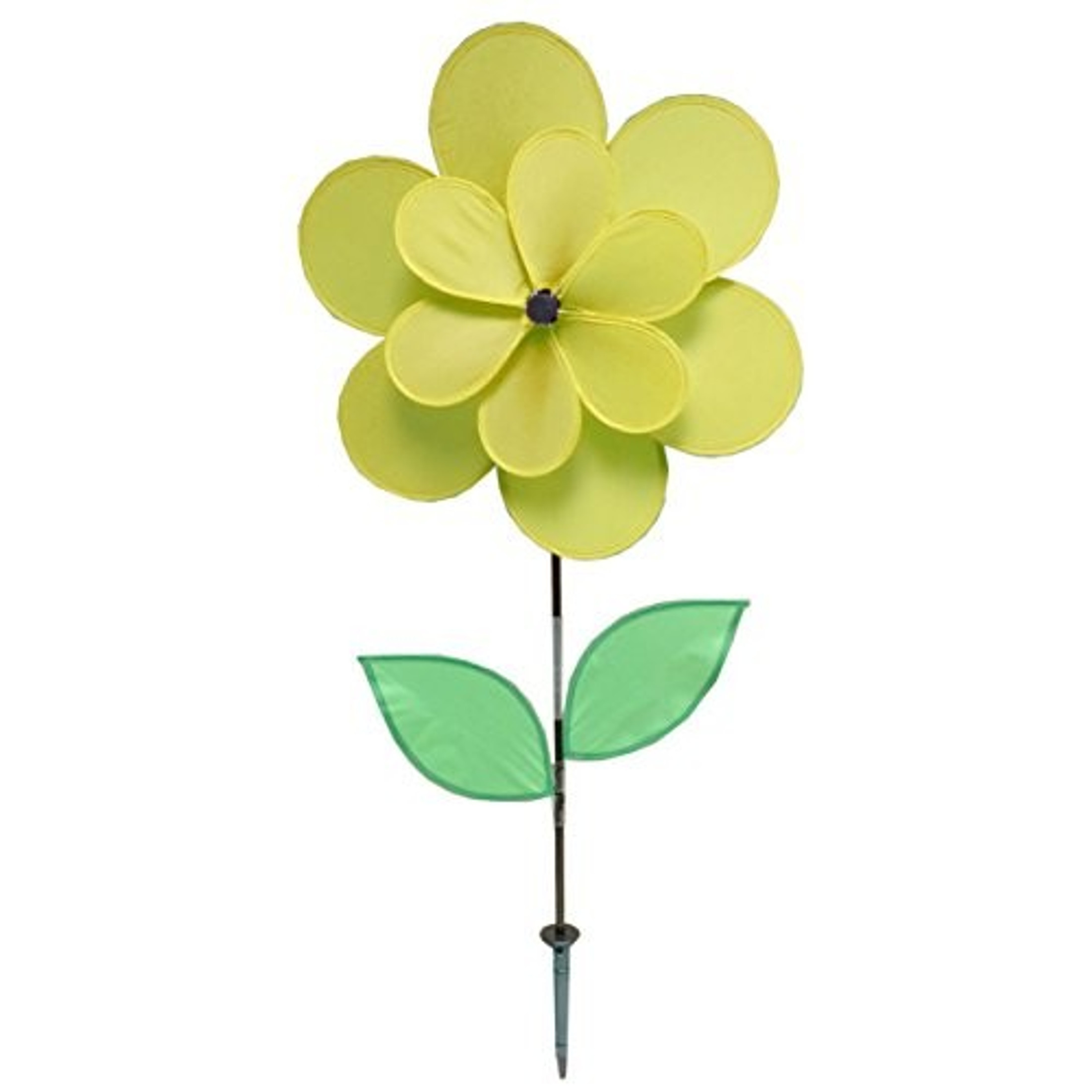 Gardener's Select A005A Double Petal Pin Wheel, Yellow, 18 x 18 x 28"