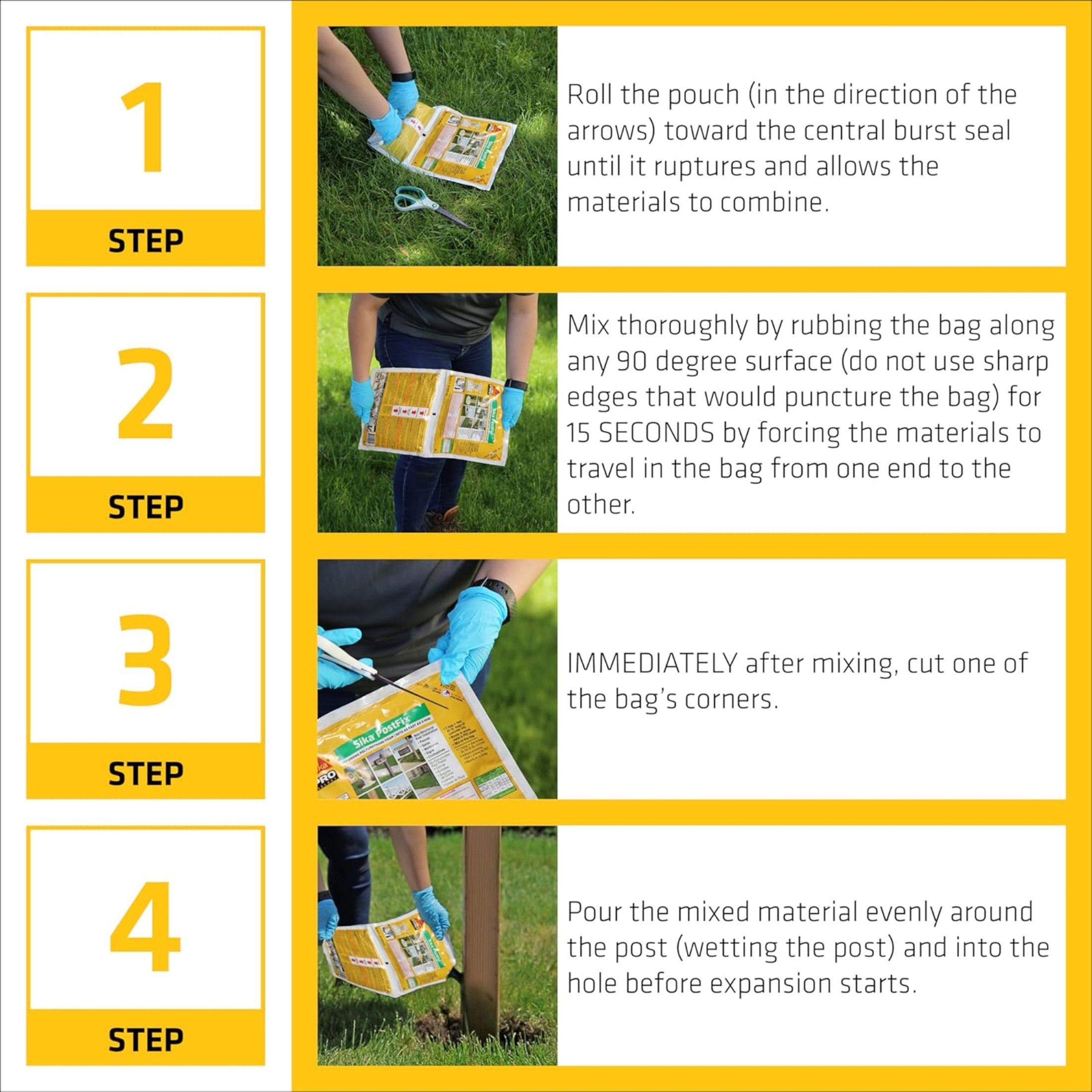 Sika PostFix Mix-in-Bag Fence Post Mix, 33 fl. oz. Sika PostFix Mix-in-Bag Fence Post Mix, 33 fl. oz.