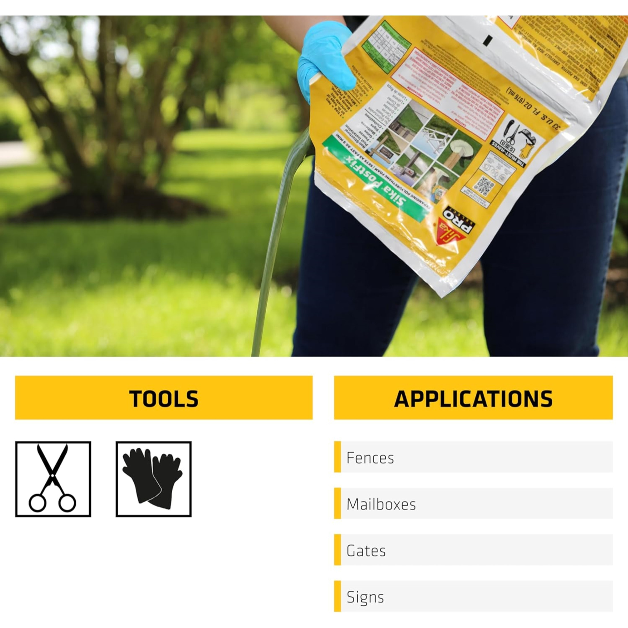 Sika PostFix Mix-in-Bag Fence Post Mix, 33 fl. oz. Sika PostFix Mix-in-Bag Fence Post Mix, 33 fl. oz.