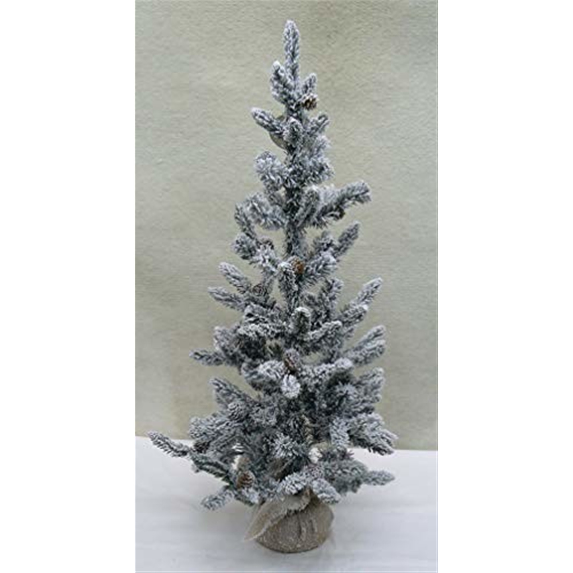 Good Tidings Artificial Tabletop Christmas Tree, Heavy Flocking Pine, 3 ft