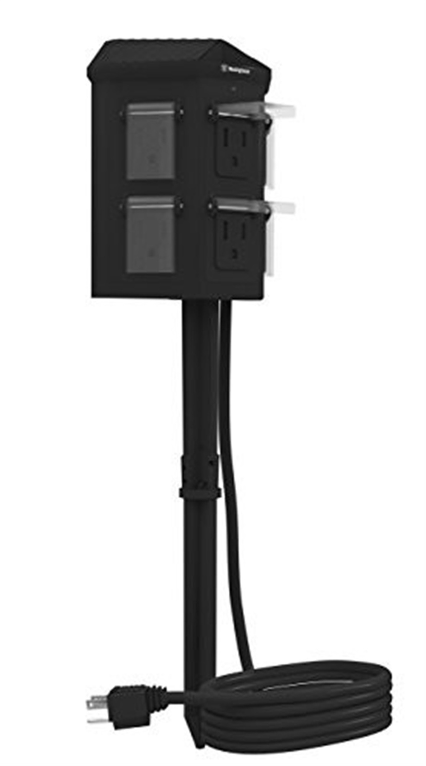 Westinghouse Bluetooth Power Station – 6 Outlets, 10 ft Cord, App & Remote, 12" Stake