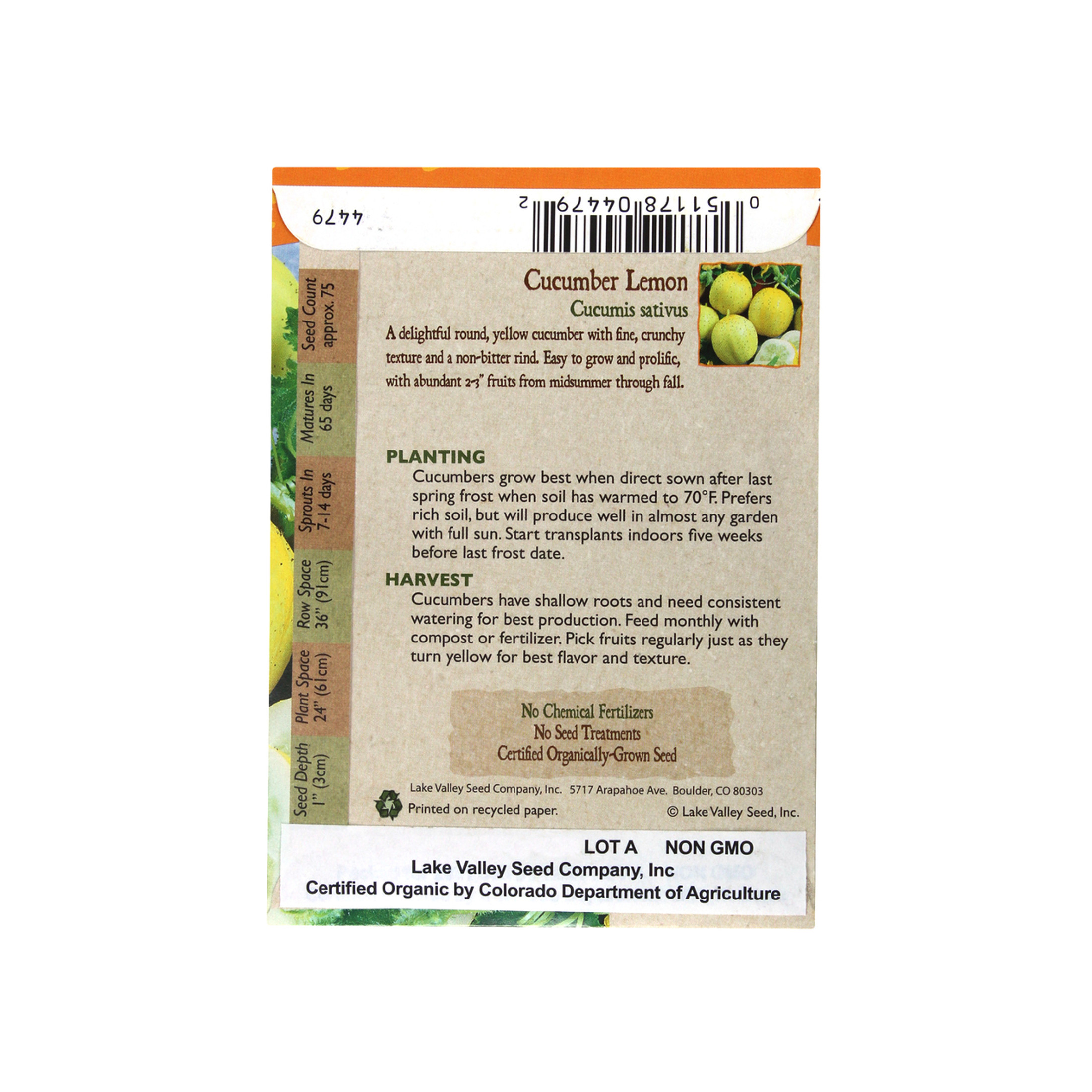 Organic Cucumber Lemon