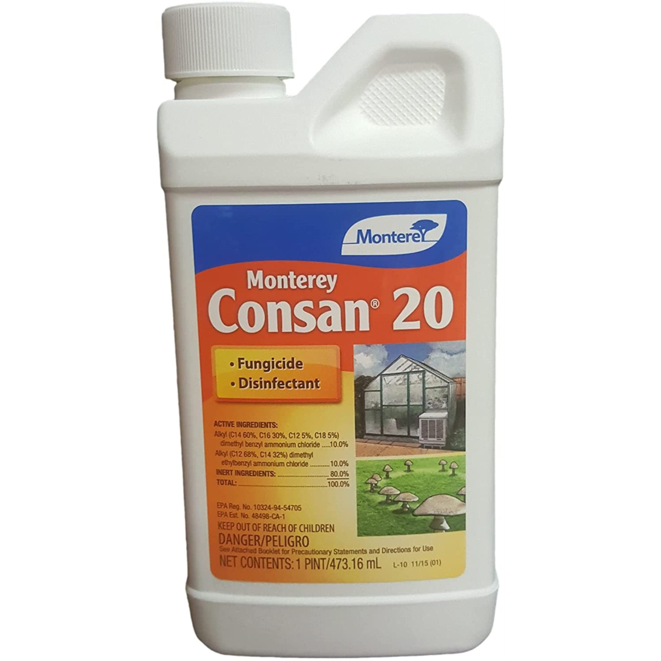 Monterey Consan 20 Fungicide & Disinfectant, 1 pint concentrate