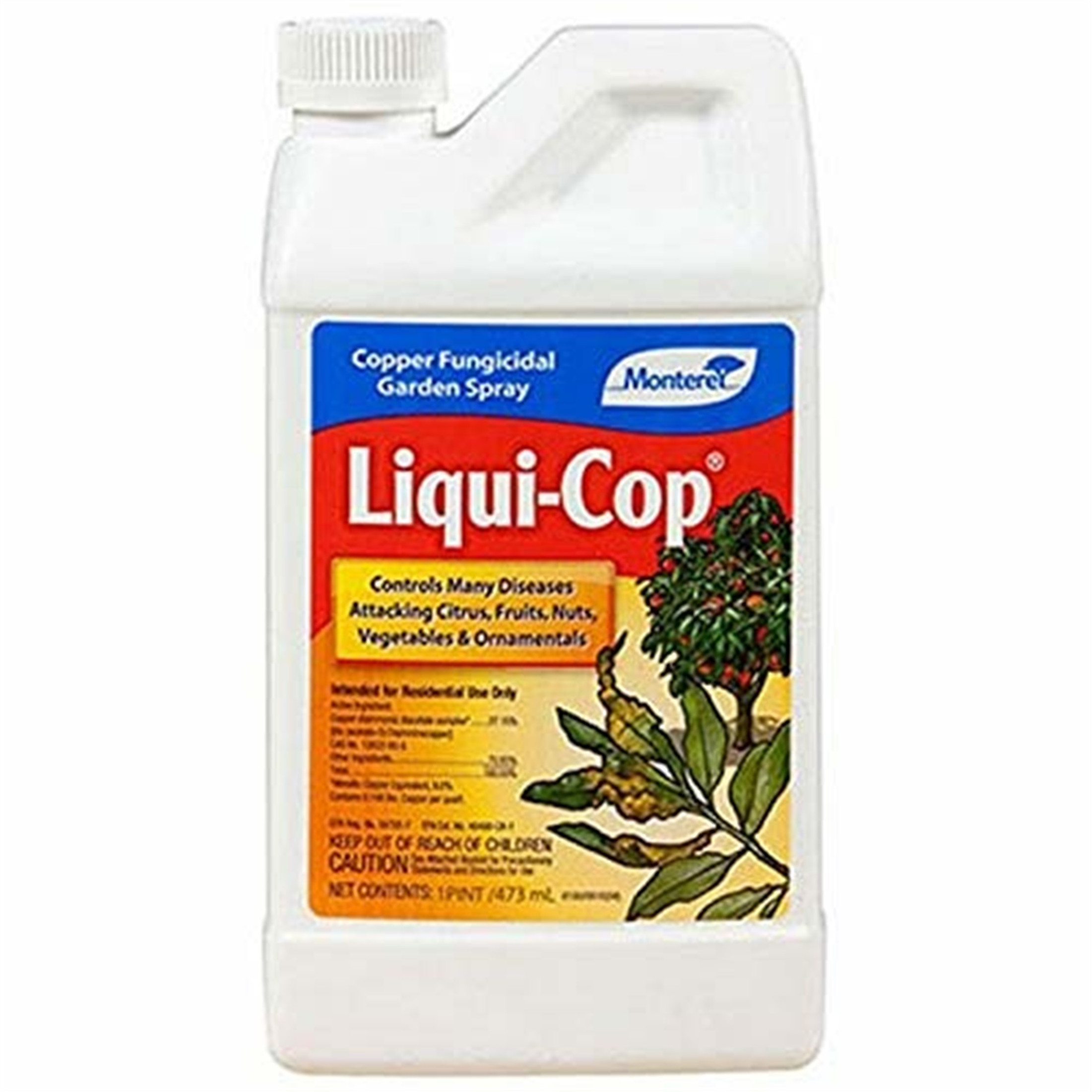 Monterey Liqui-Cop All Natural Fungicide For Disease Prevention - Pint