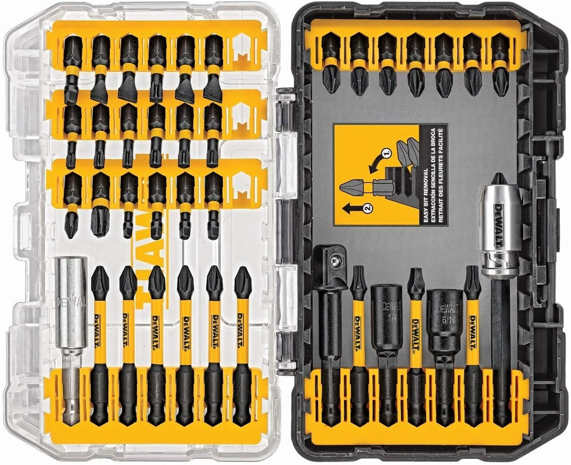 DEWALT DWA2T40IR IMPACT READY FlexTorq Screw Driving Set in TOUGHCASE, 40-Piece