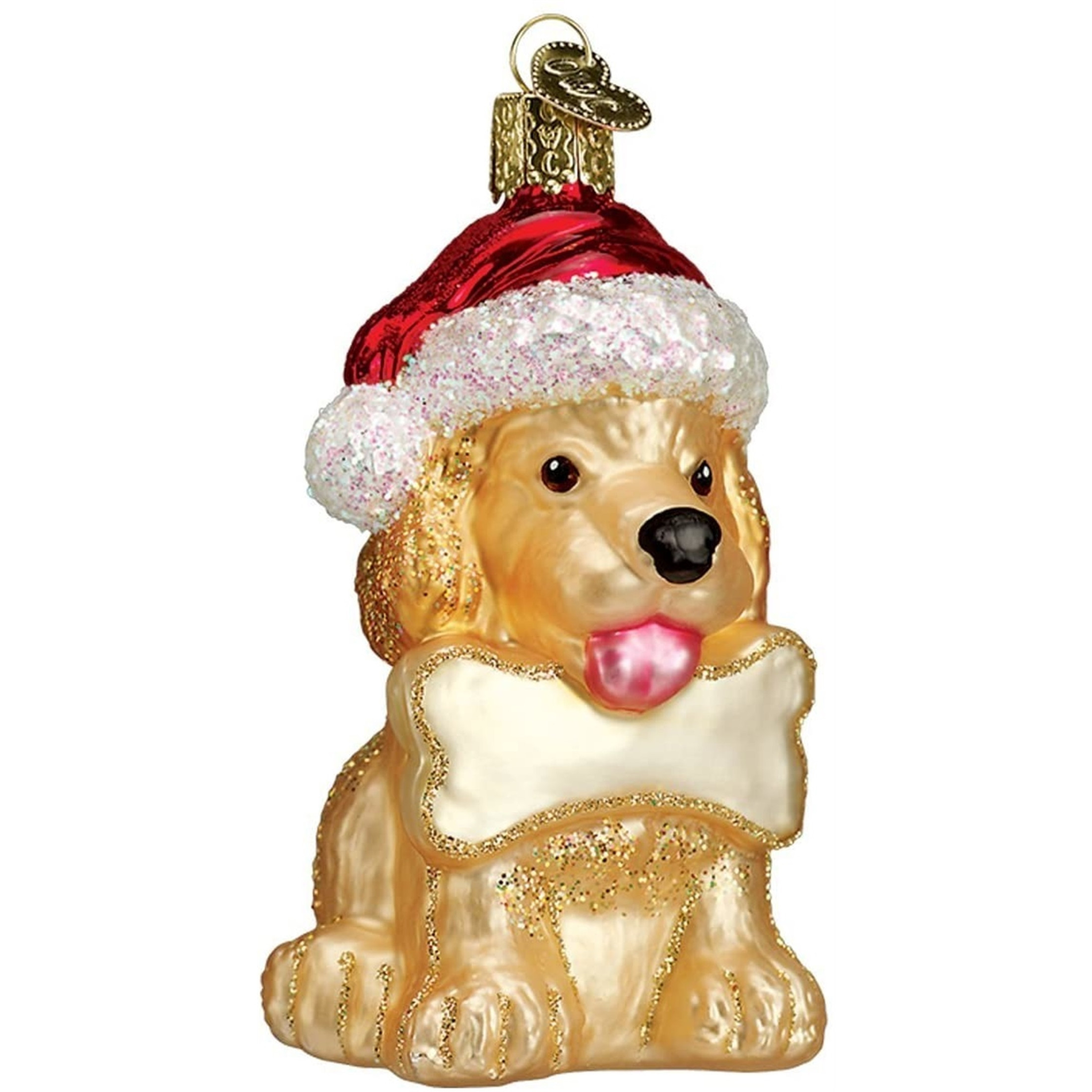Old World Christmas Blown Glass Ornament for Christmas Tree, Jolly Pup