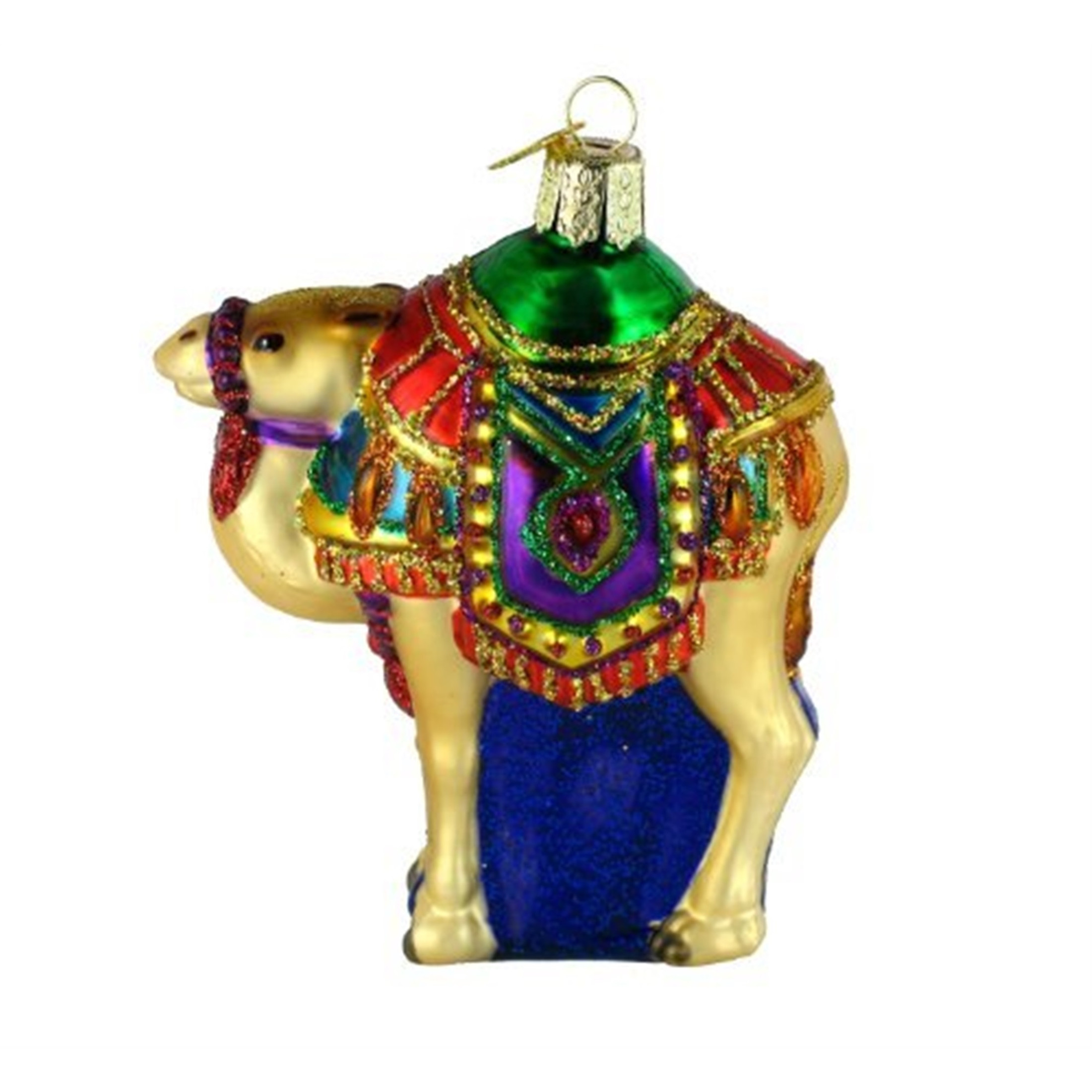 Old World Christmas Glass Blown Ornament, Magis Camel (With OWC Gift Box)