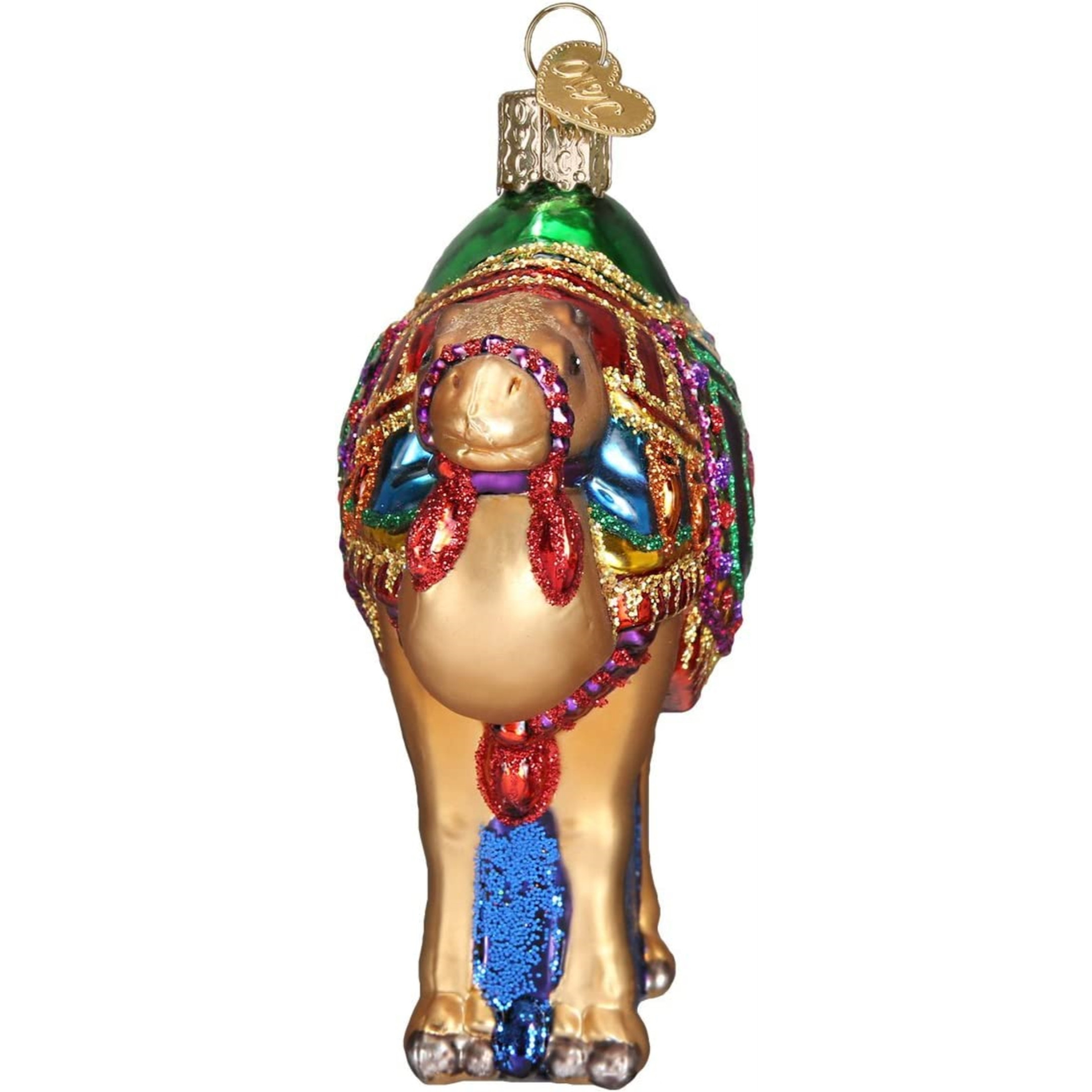 Old World Christmas Glass Blown Ornament, Magis Camel (With OWC Gift Box)