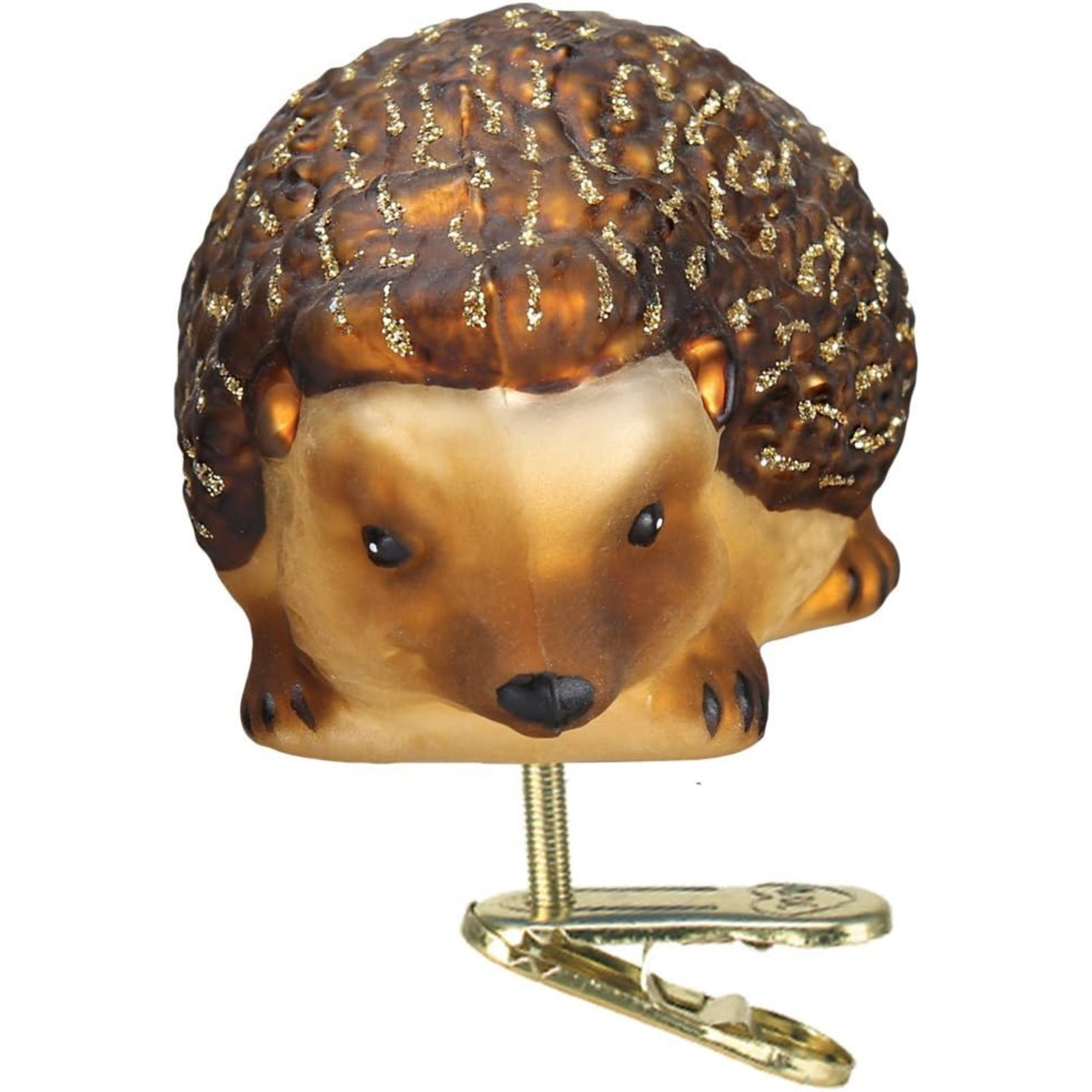 Old World Christmas Blown Glass Clip-on Ornament for Christmas Tree, Hedge Hog