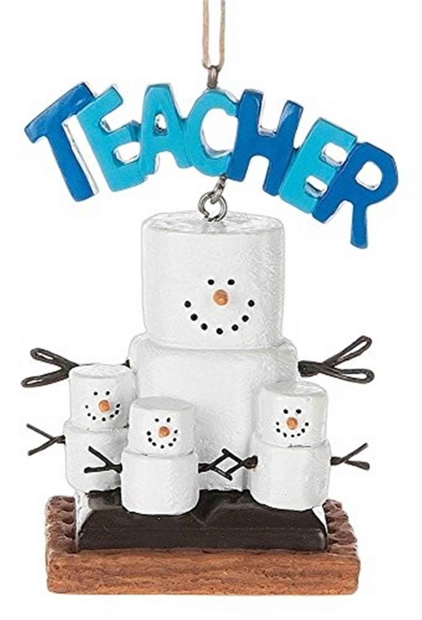 Ganz Resin Ornament for Christmas Tree, S’mores Snowman Teacher & Students
